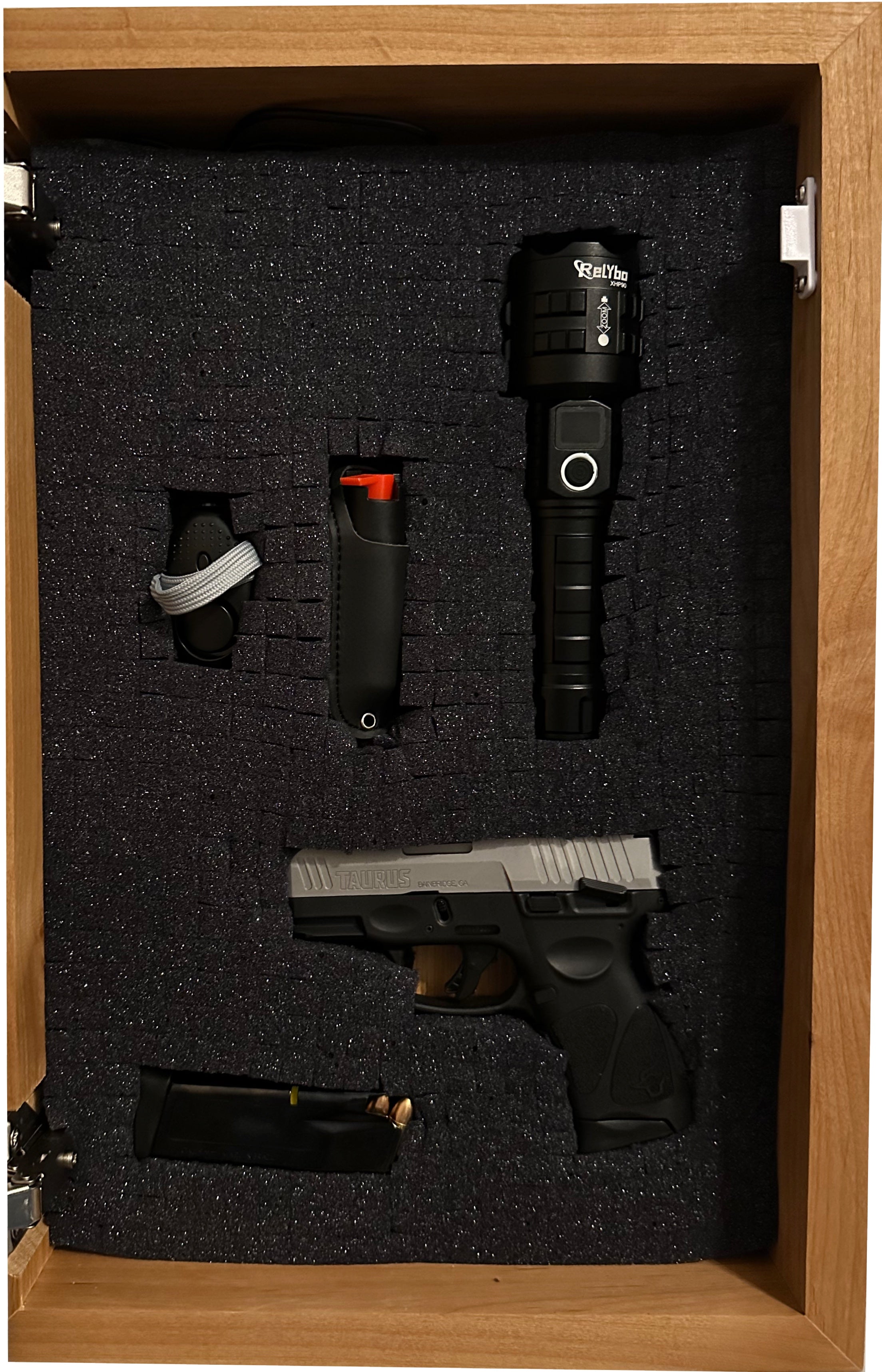 Hidden Gun Storage Cabinet Welcome to Our Home by Bellewood Designs - product image 15 for Resin Society