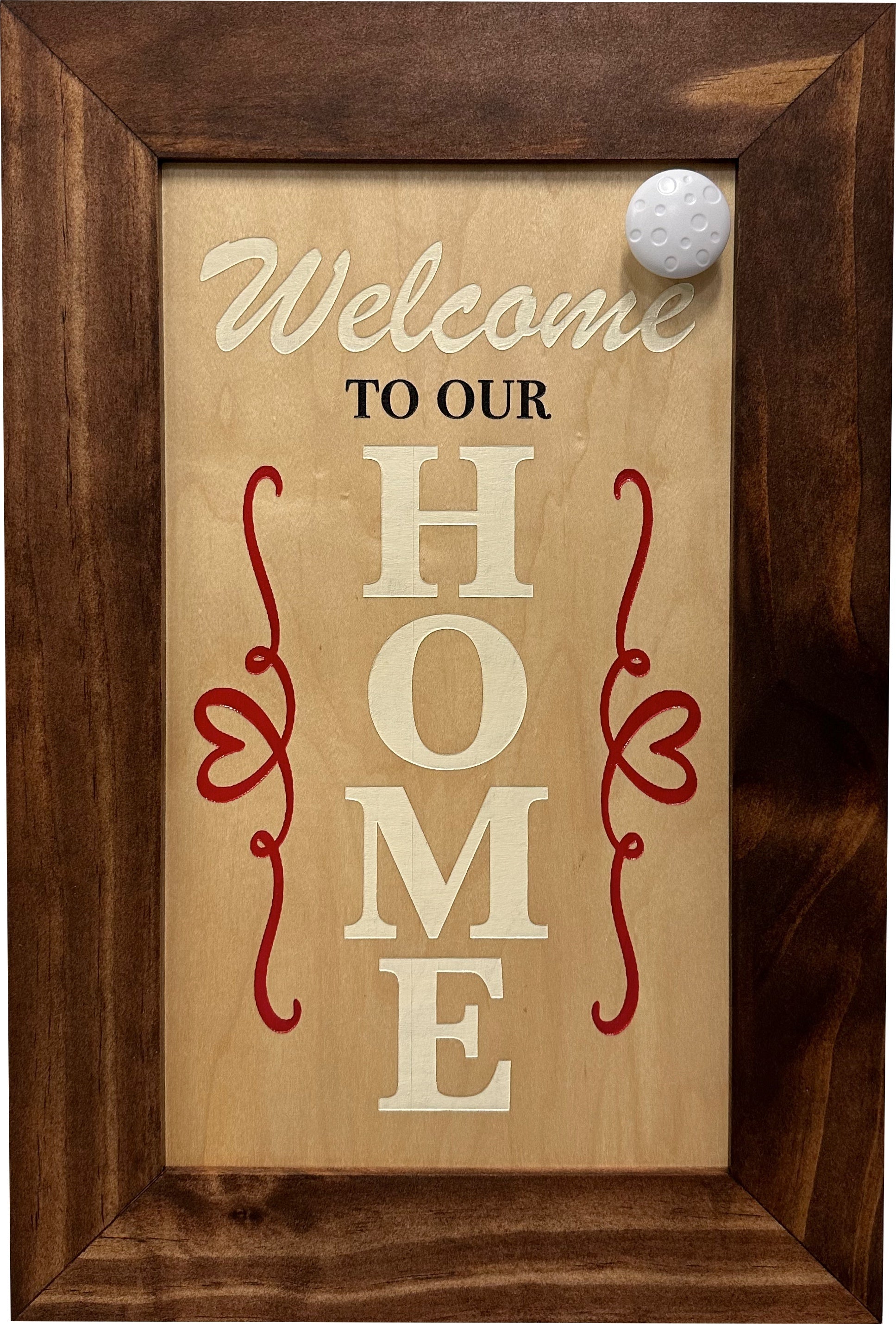 Hidden Gun Storage Cabinet Welcome to Our Home by Bellewood Designs - product image 11 for Resin Society