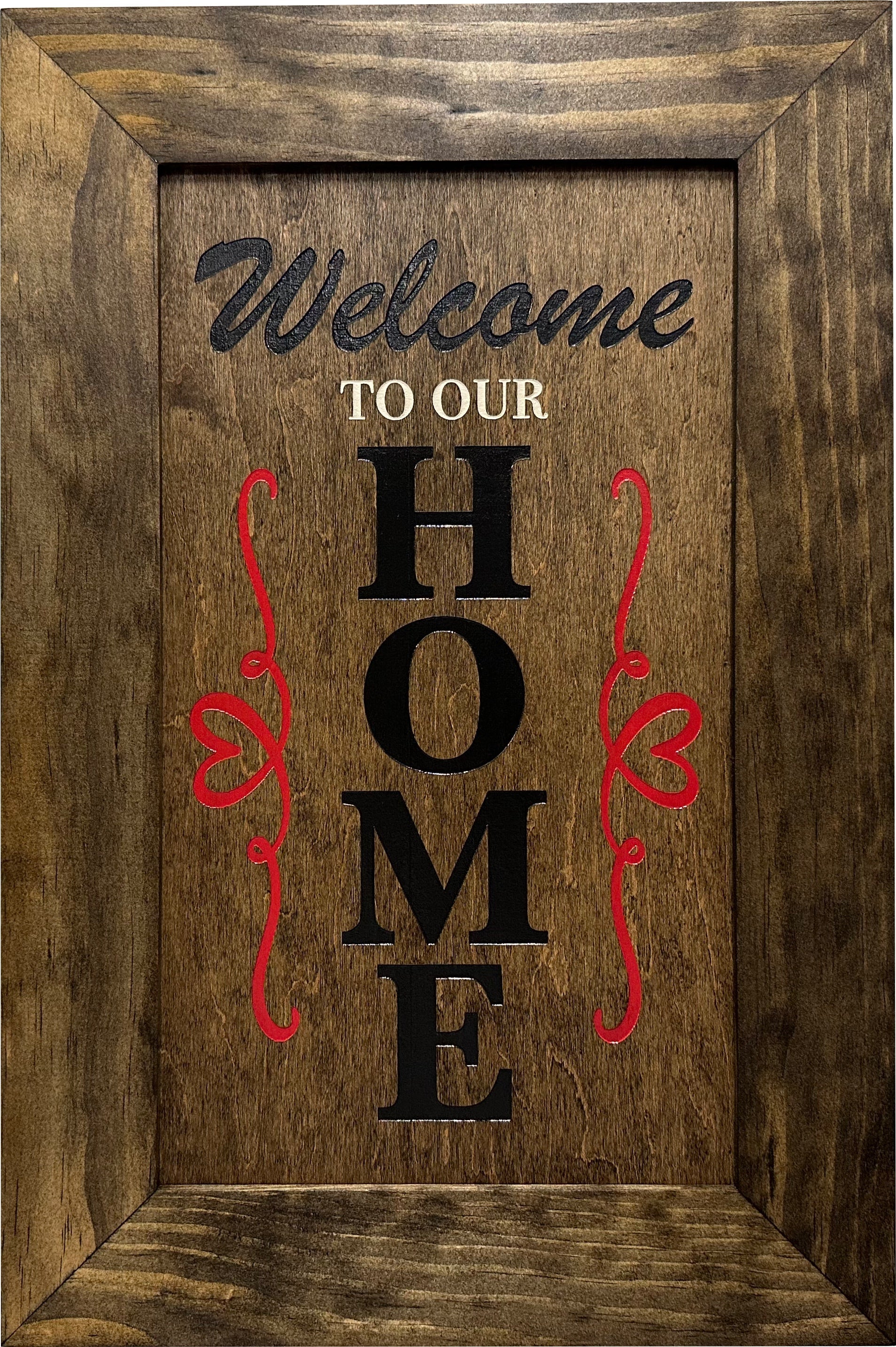 Hidden Gun Storage Cabinet Welcome to Our Home by Bellewood Designs - product image 10 for Resin Society