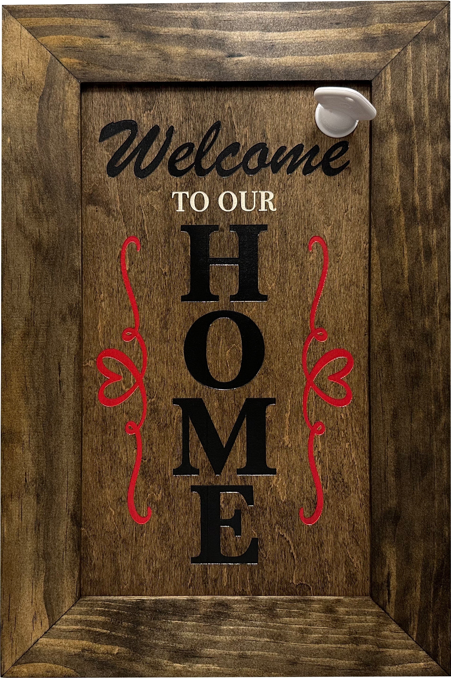Hidden Gun Storage Cabinet Welcome to Our Home by Bellewood Designs - product image 11 for Resin Society