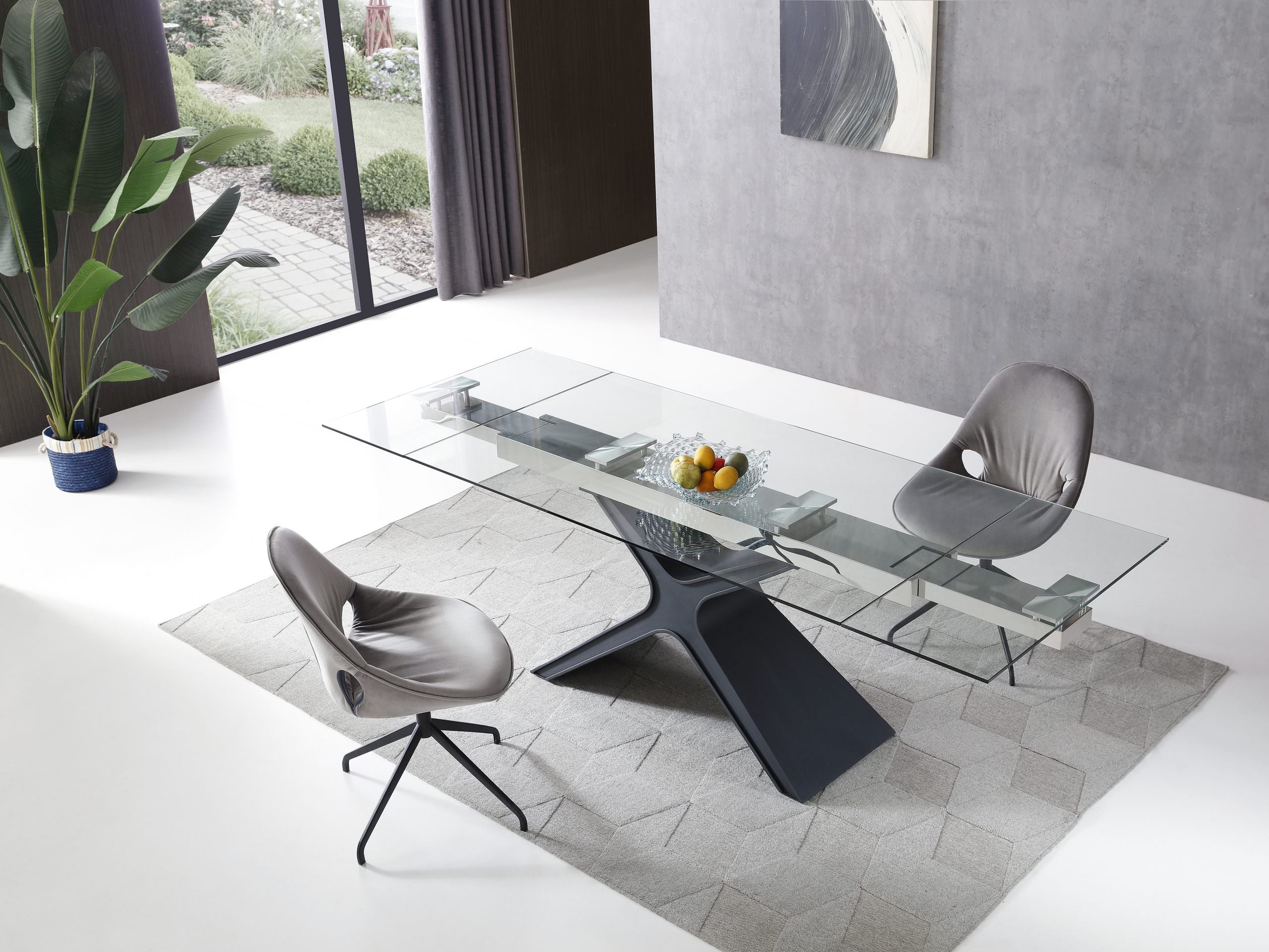 West Extendable Dining Table detail image - Resin Society