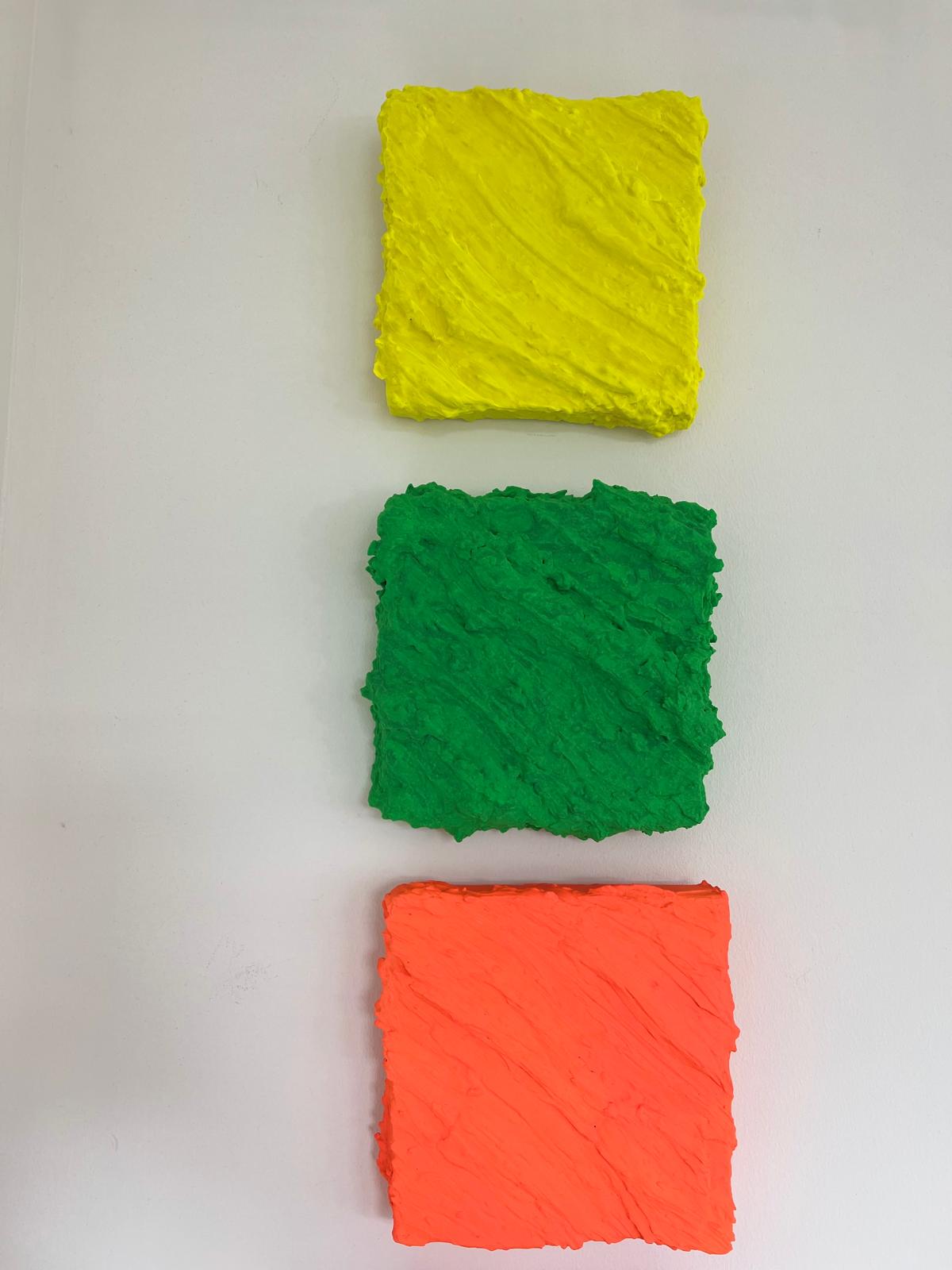 ABSTRACT POP ART NEON TEXTURED WALL
