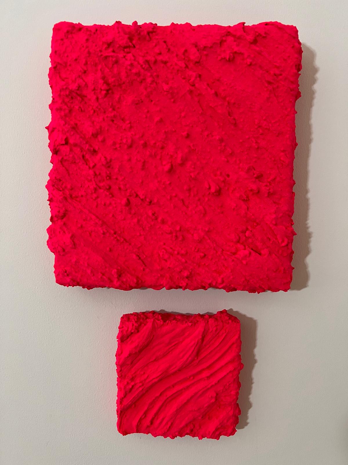 ABSTRACT POP ART NEON TEXTURED WALL