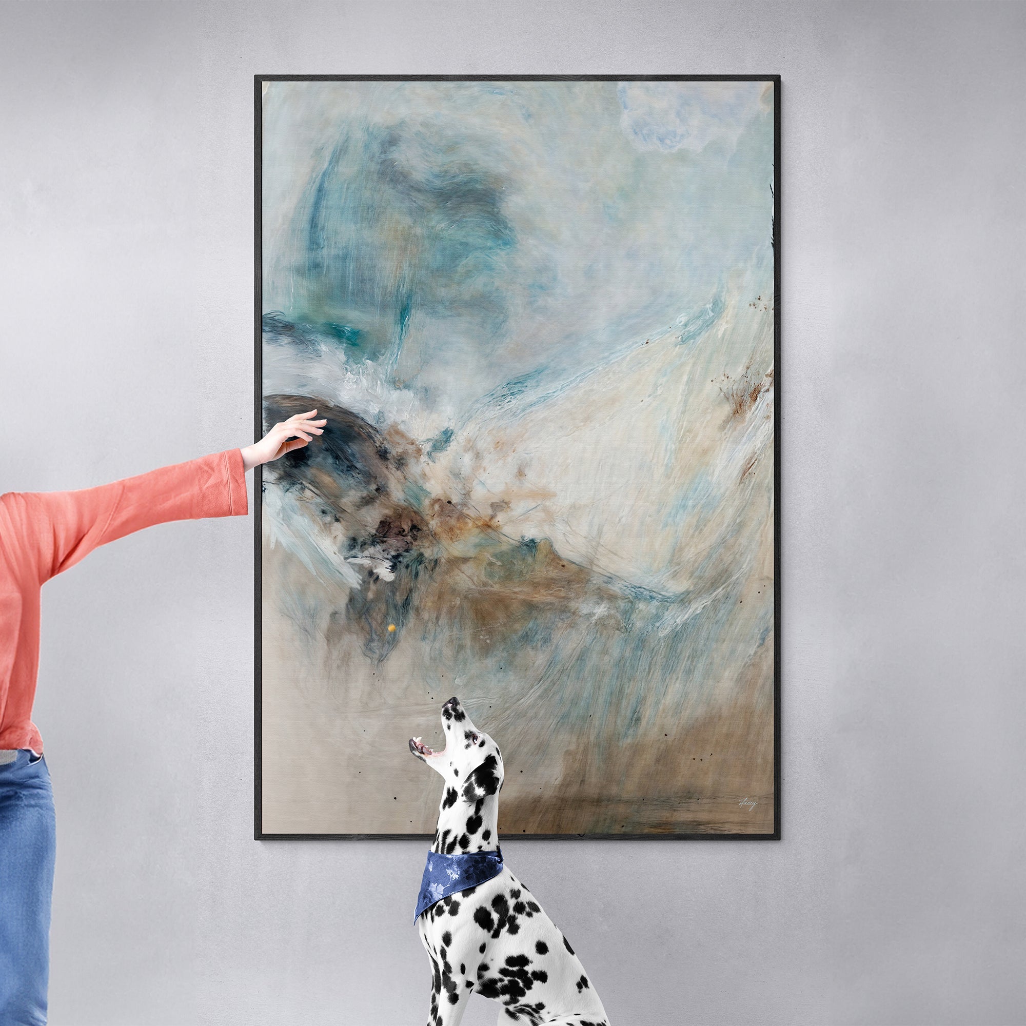 Canvas Print: "Whispering Coast II" by Tailored Canvases - main product image for Resin Society