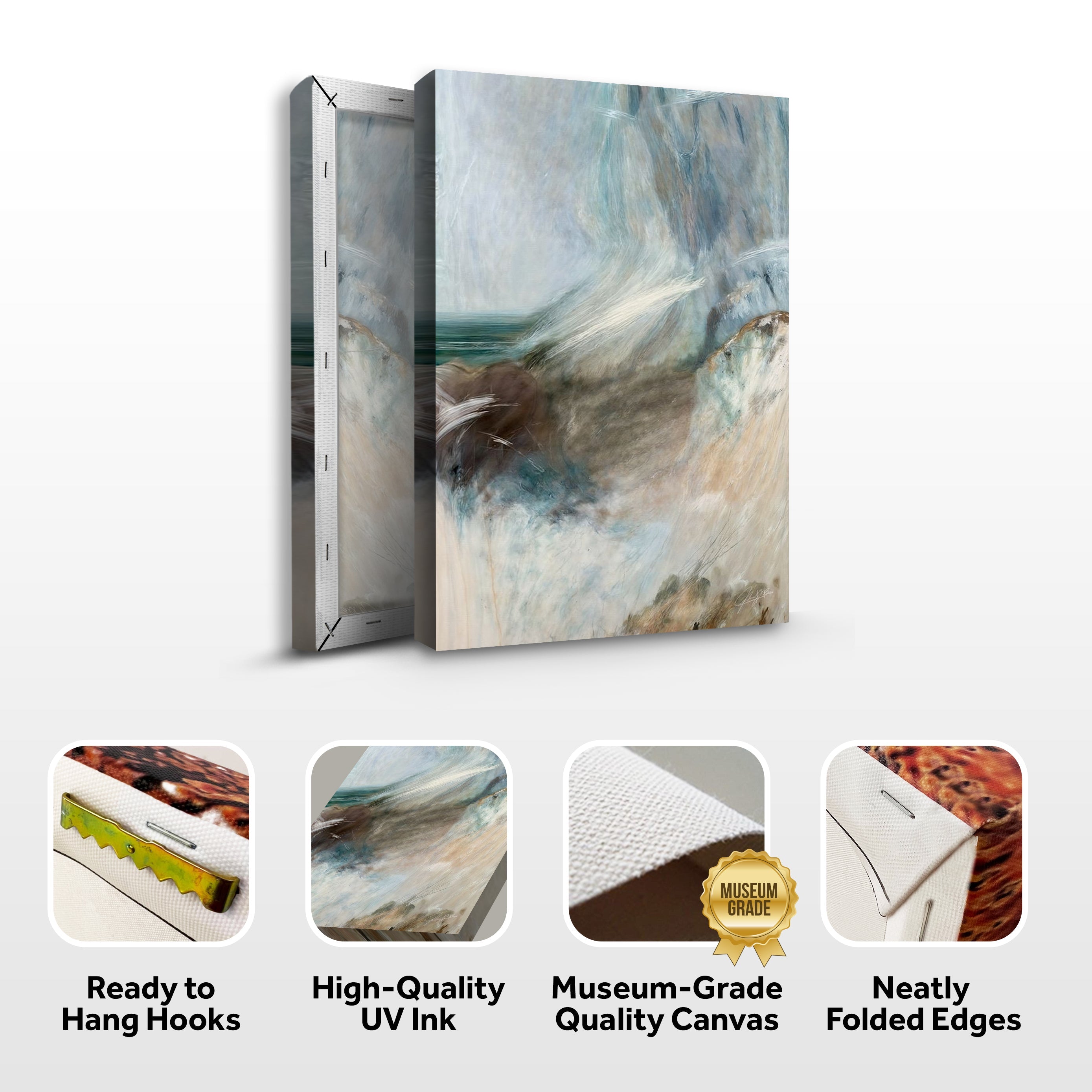 Canvas Print: "Whispering Coast" by Tailored Canvases - product image 4 for Resin Society