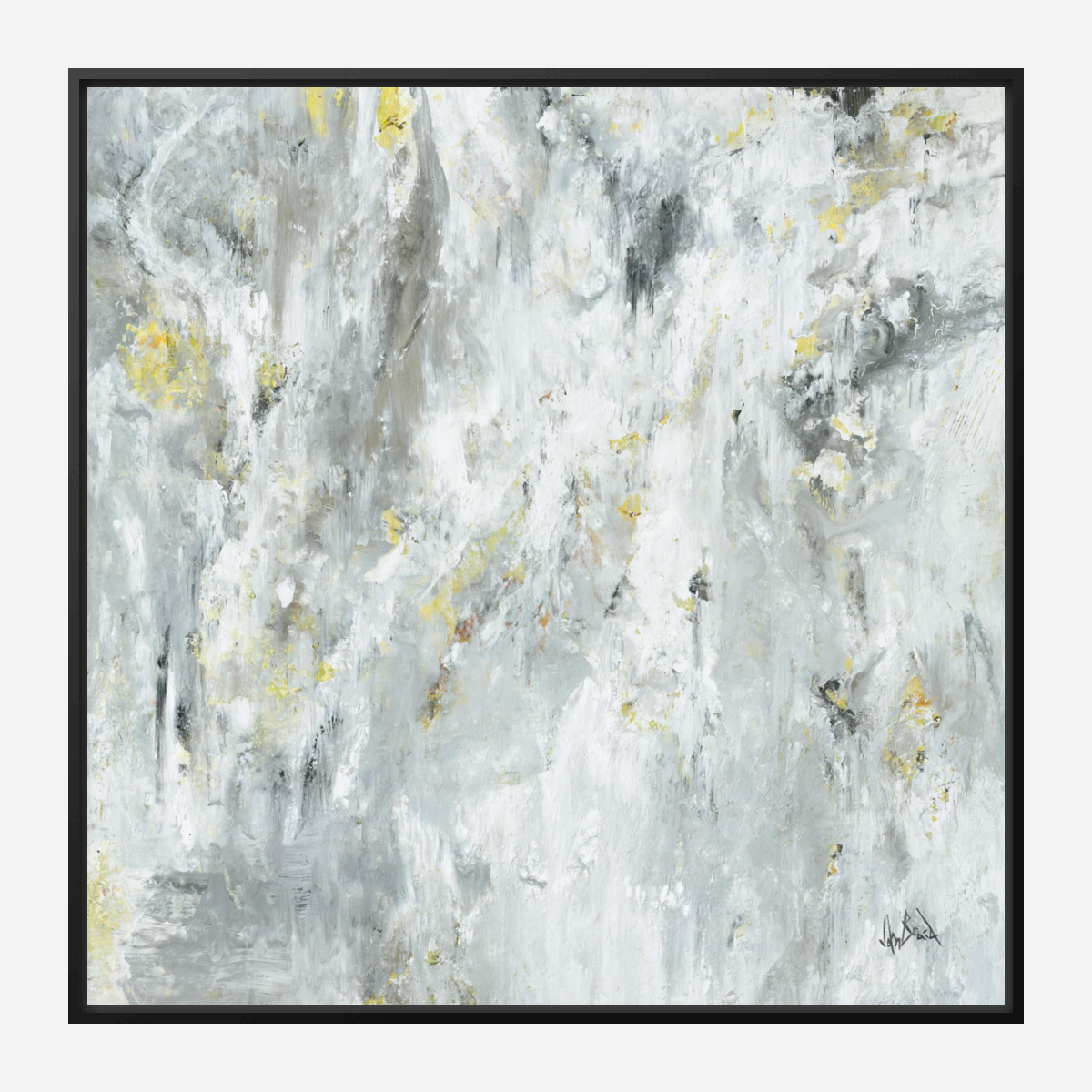 White Platinum Artist Enhanced Canvas Print by John Beard Collection - product image 5 for Resin Society