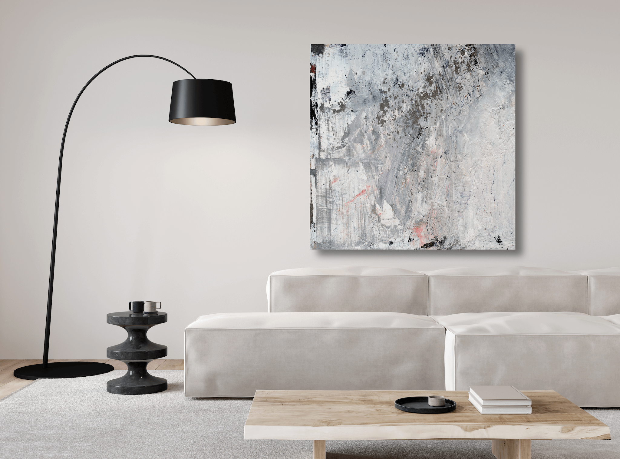 White Code Artist Enhanced Canvas Print