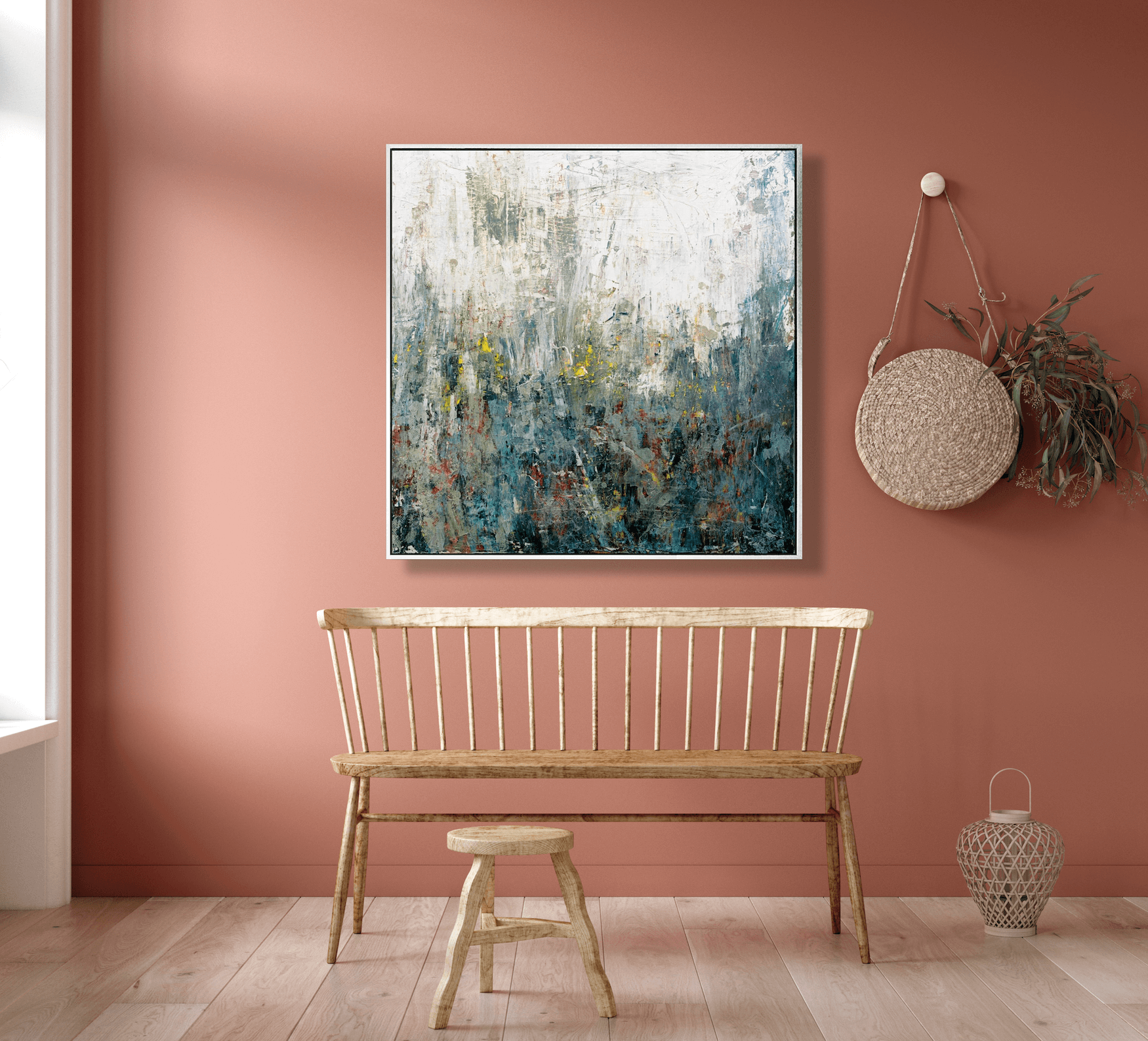 Wildflowers Abstract Artist Enhanced Canvas Print by John Beard Collection - product image 2 for Resin Society