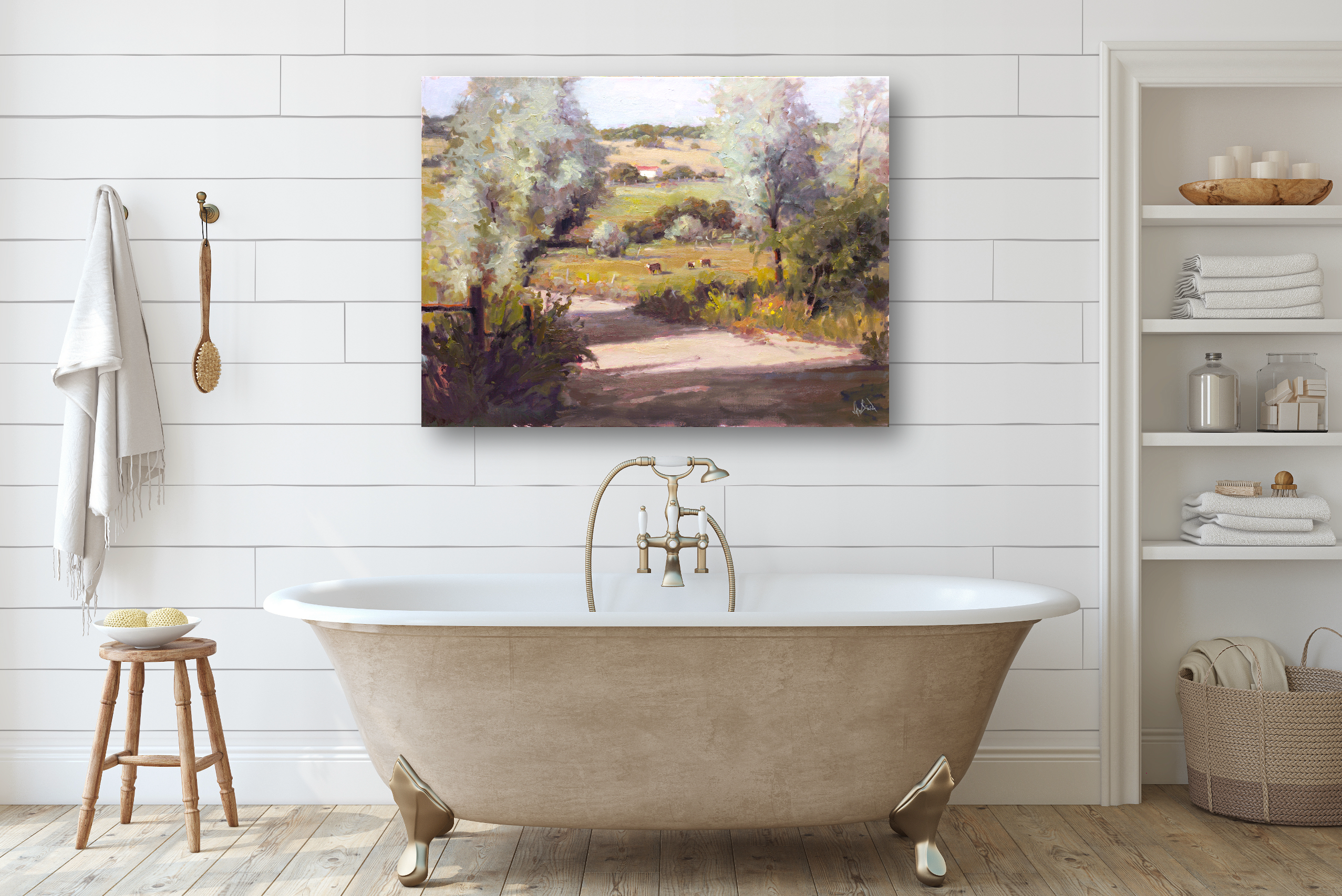 Willows Artist Enhanced Canvas Print by John Beard Collection - product image 2 for Resin Society