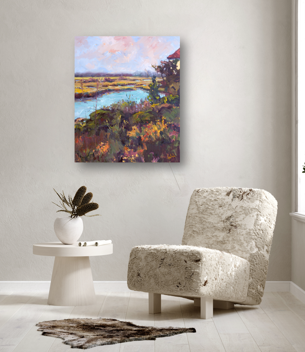 Wilmington Marsh Artist Enhanced Canvas Print by John Beard Collection - product image 2 for Resin Society