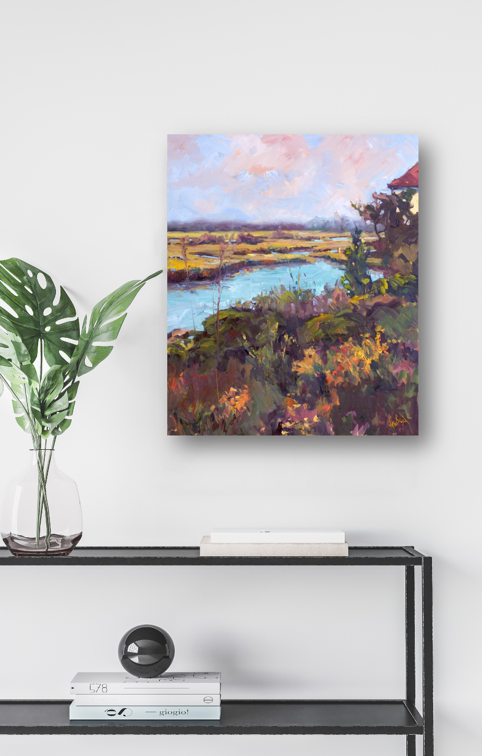 Wilmington Marsh Artist Enhanced Canvas Print by John Beard Collection - product image 3 for Resin Society