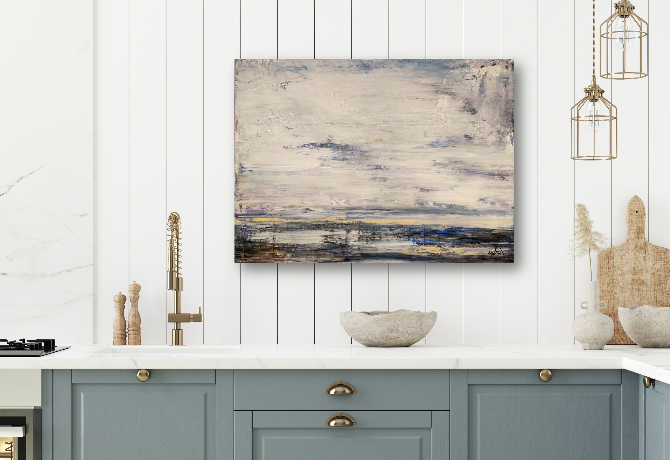 Windy Coast Artist Enhanced Canvas Print by John Beard Collection - product image 3 for Resin Society