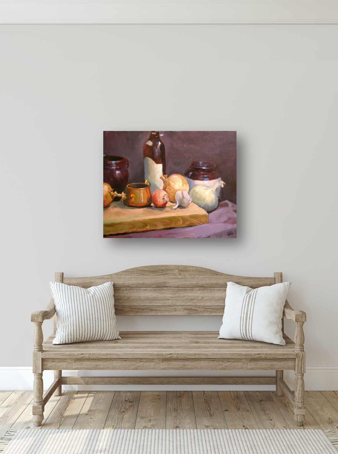 Wine Bottle Artist Enhanced Canvas Print by John Beard Collection - product image 4 for Resin Society