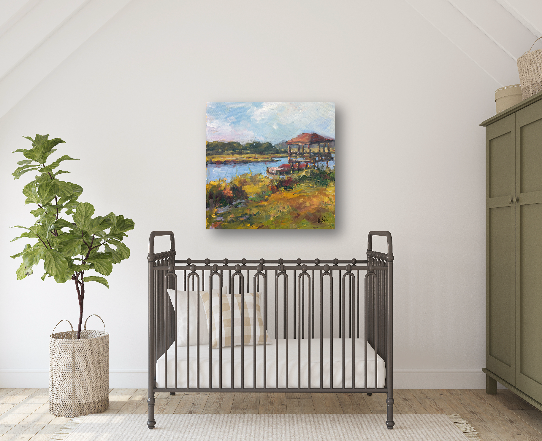 Wrightsville Artist Canvas Enhanced Print by John Beard Collection - product image 3 for Resin Society