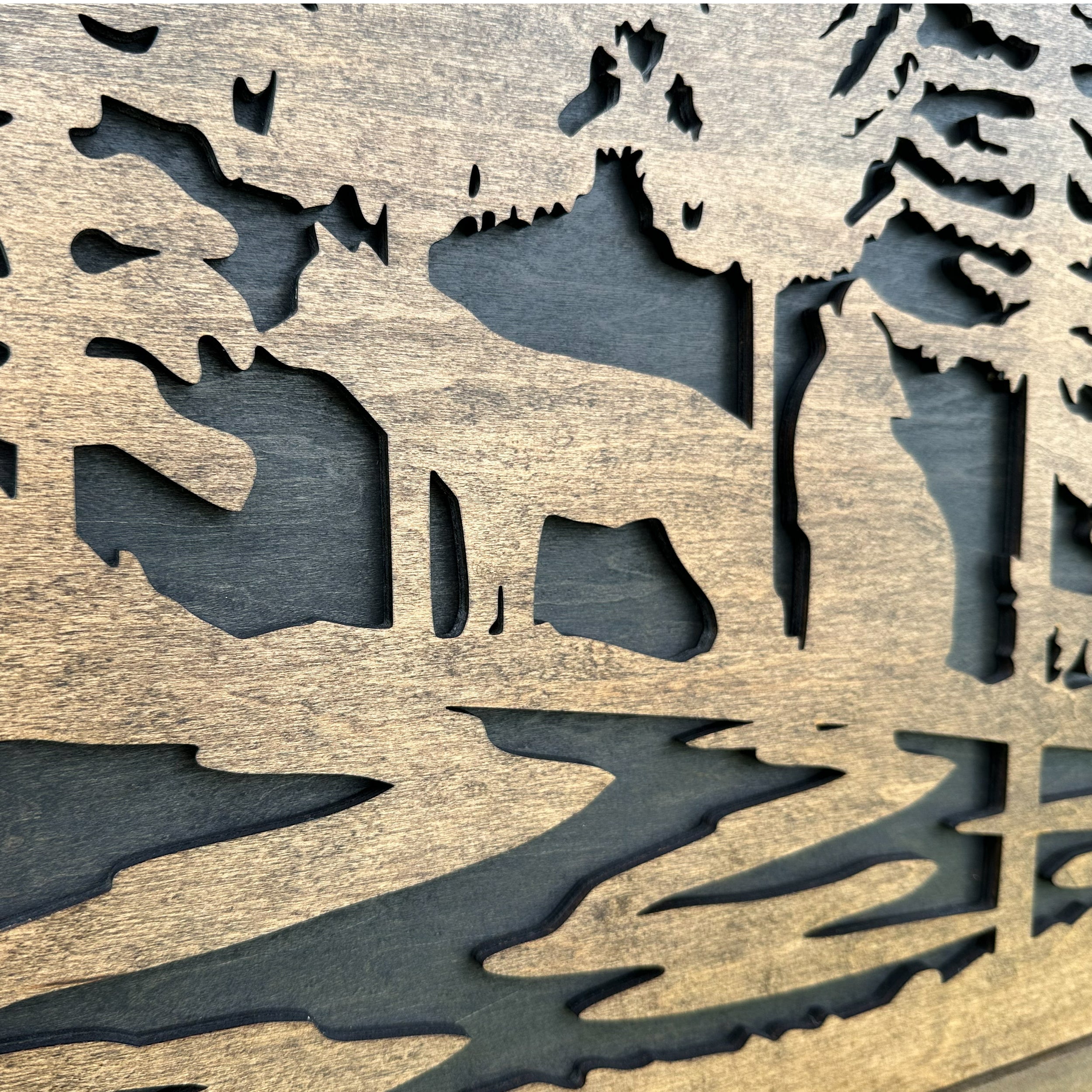 Wolf Wall Art Gun Concealment Furniture by Bellewood Designs - product image 9 for Resin Society
