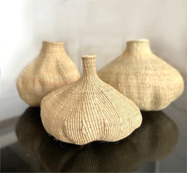 Garlic Tonga Sculptural Basket - Small by Mbare Ltd - product image 4 for Resin Society
