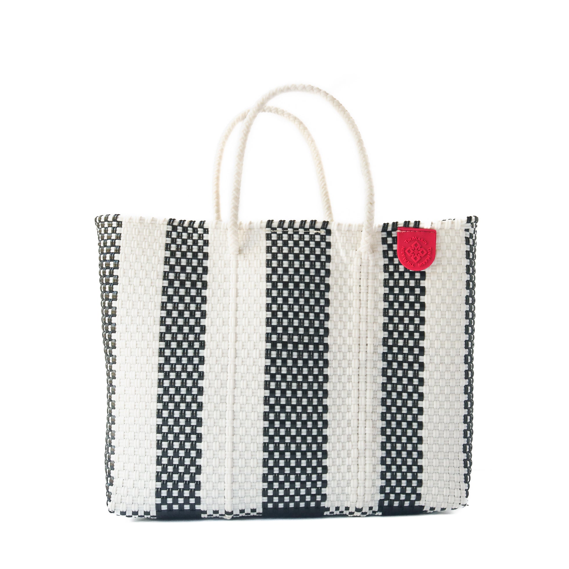 Zebra Medium Woven Resort Crossbody Bag by Tin Marin Brand - main product image for Resin Society