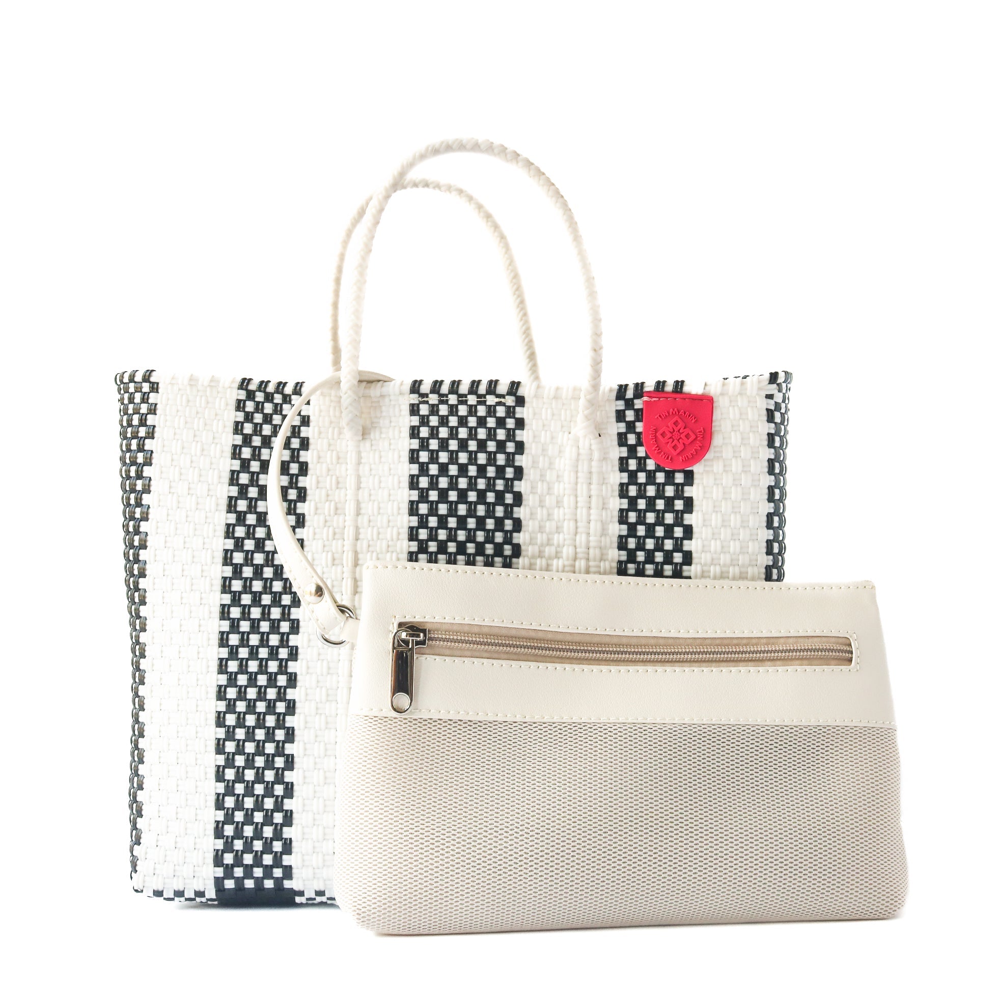 Zebra Medium Woven Resort Crossbody Bag by Tin Marin Brand - product image 2 for Resin Society