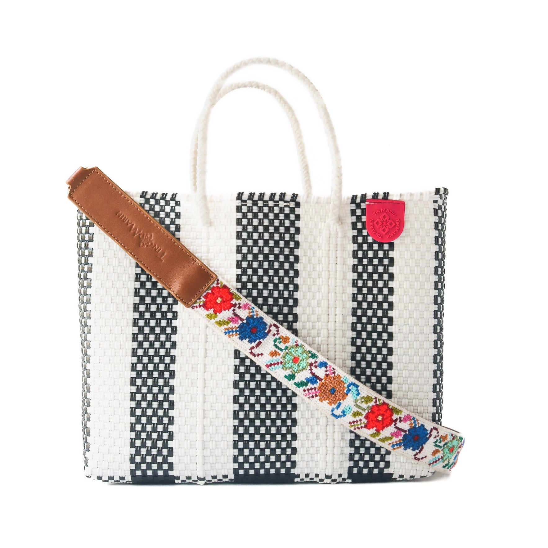 Zebra Medium Woven Resort Crossbody Bag by Tin Marin Brand - product image 4 for Resin Society