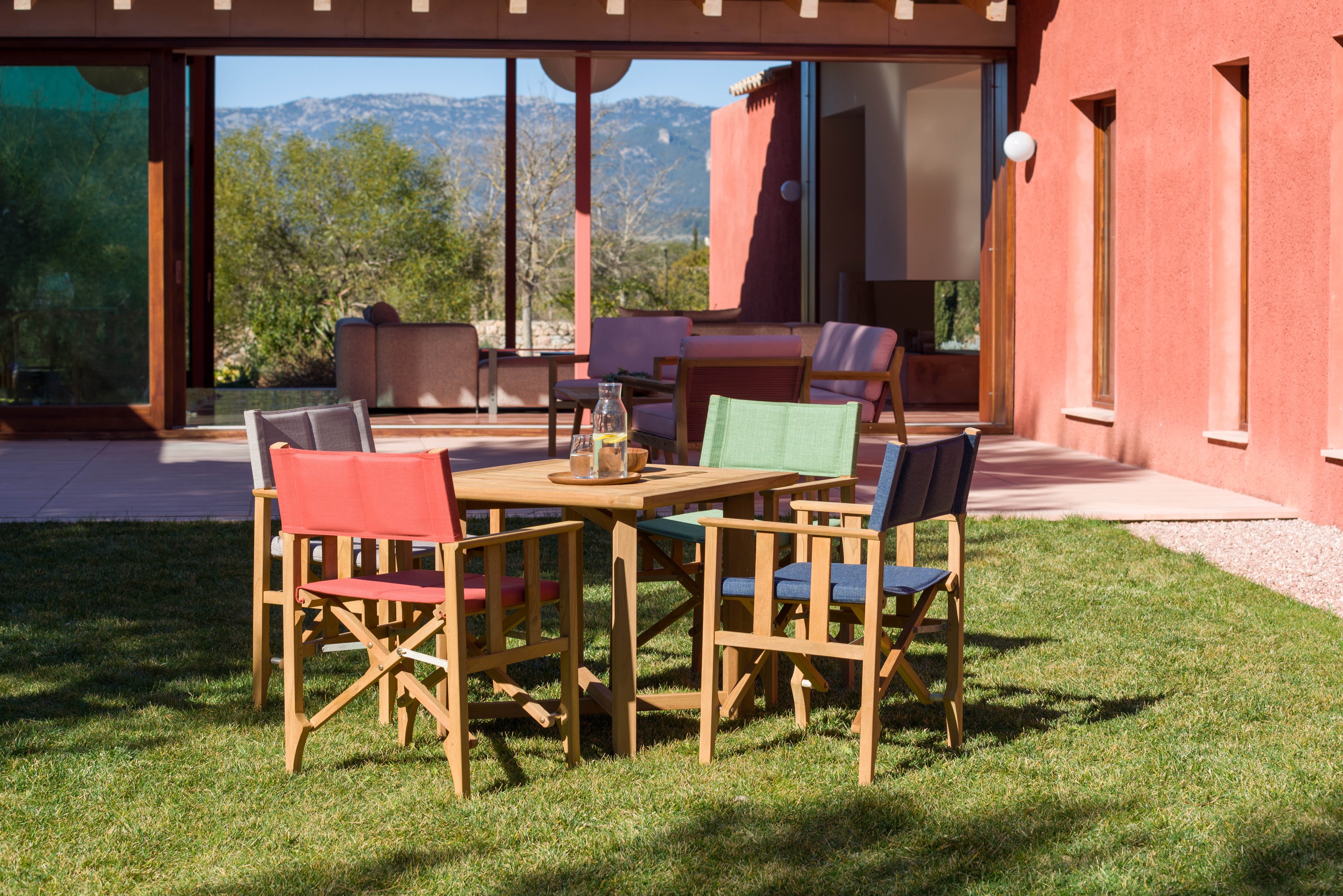 Zircon Folding Square Teak Table by LifestyleGarden US - product image 4 for Resin Society
