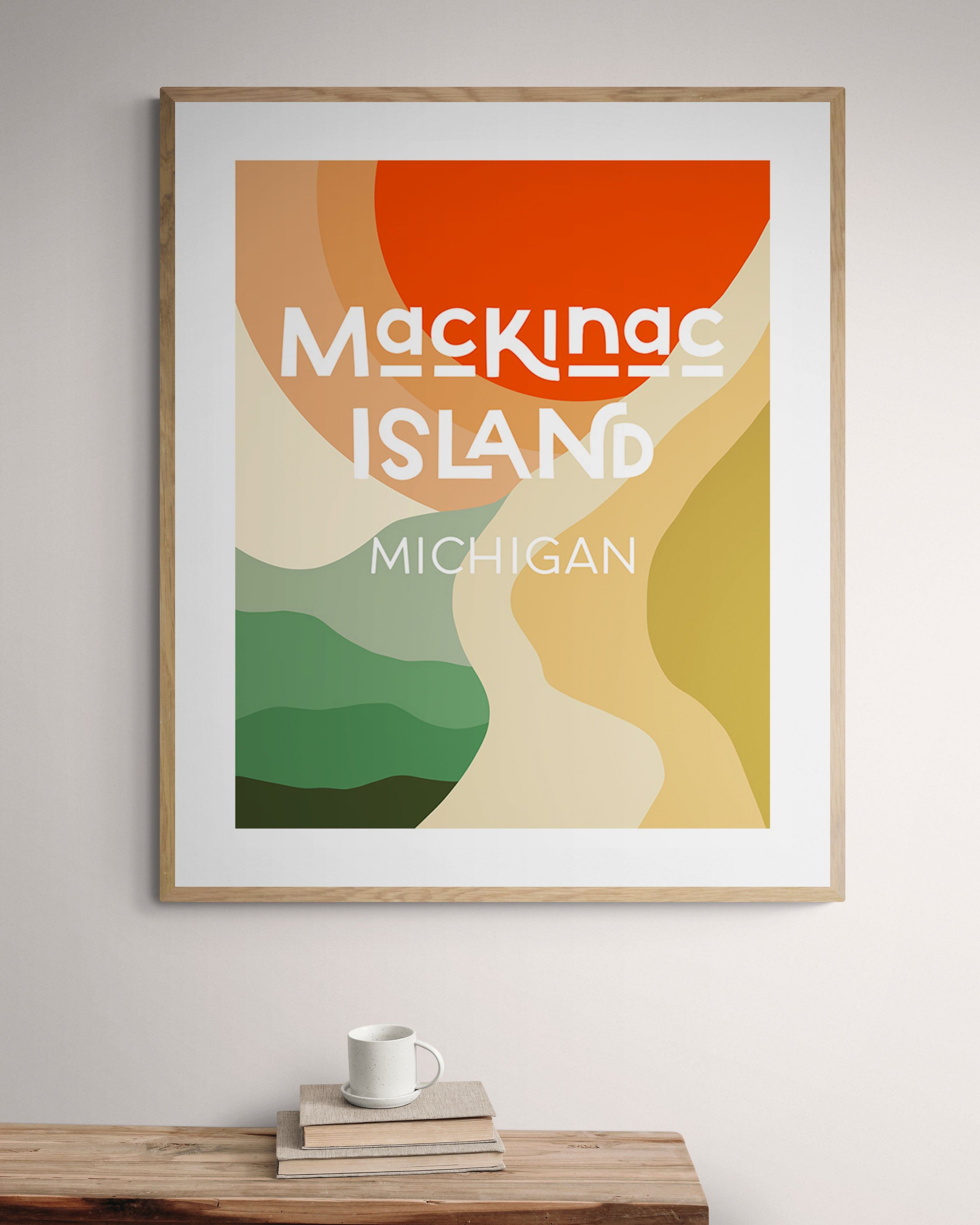 Destination: Mackinac Island Michigan - Modern Art Print