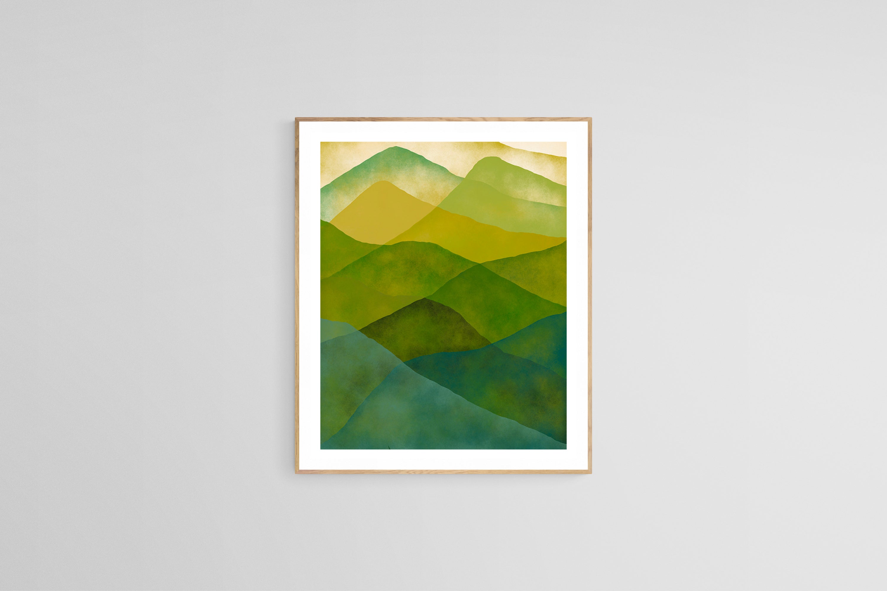 Abstract Fine Art Print - Watercolor Mountain #7