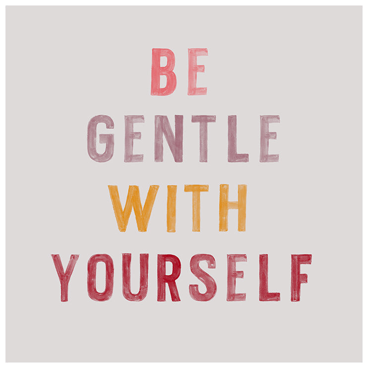 Be Gentle Typography Print by Alicia Bock Print Shop
