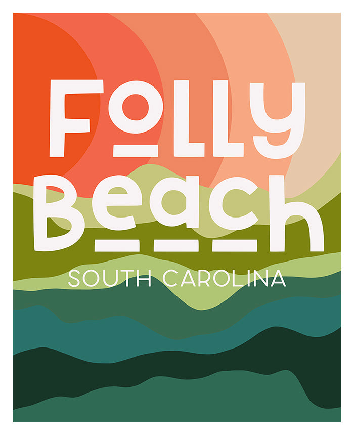 Destination: Folly Beach - Modern Art Print