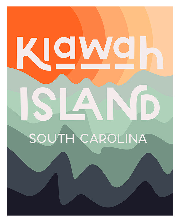 Destination: Kiawah Island - Modern Art Print framed and unframed views