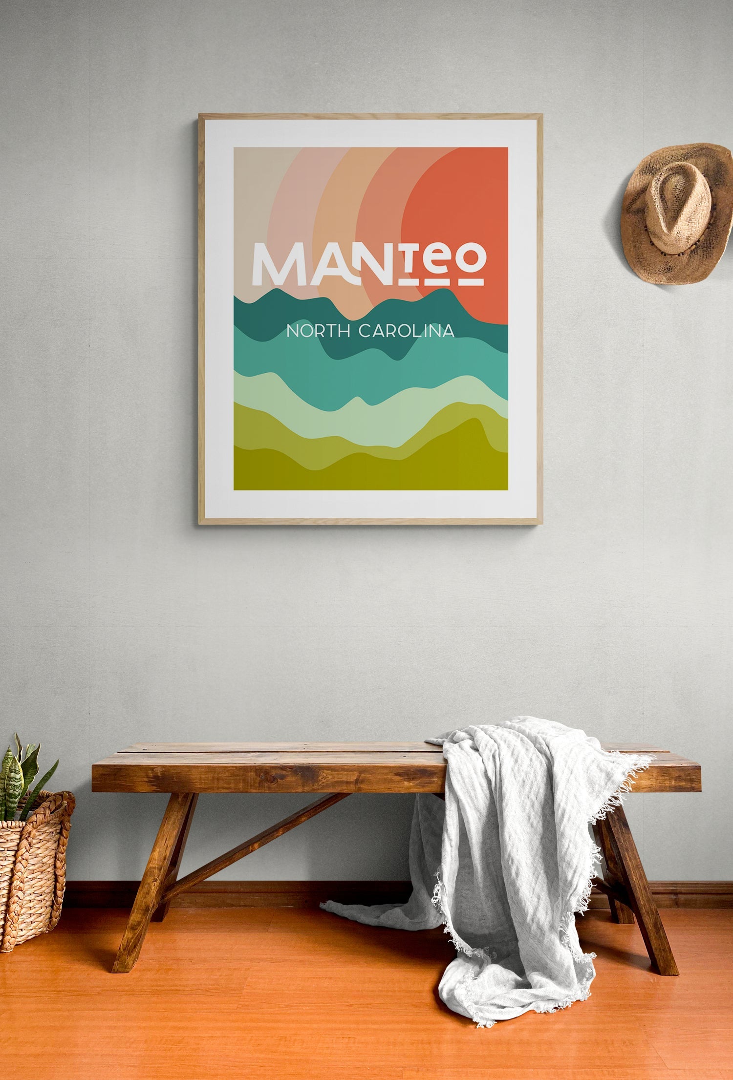 Destination: Manteo, North Carolina - Modern Art Print