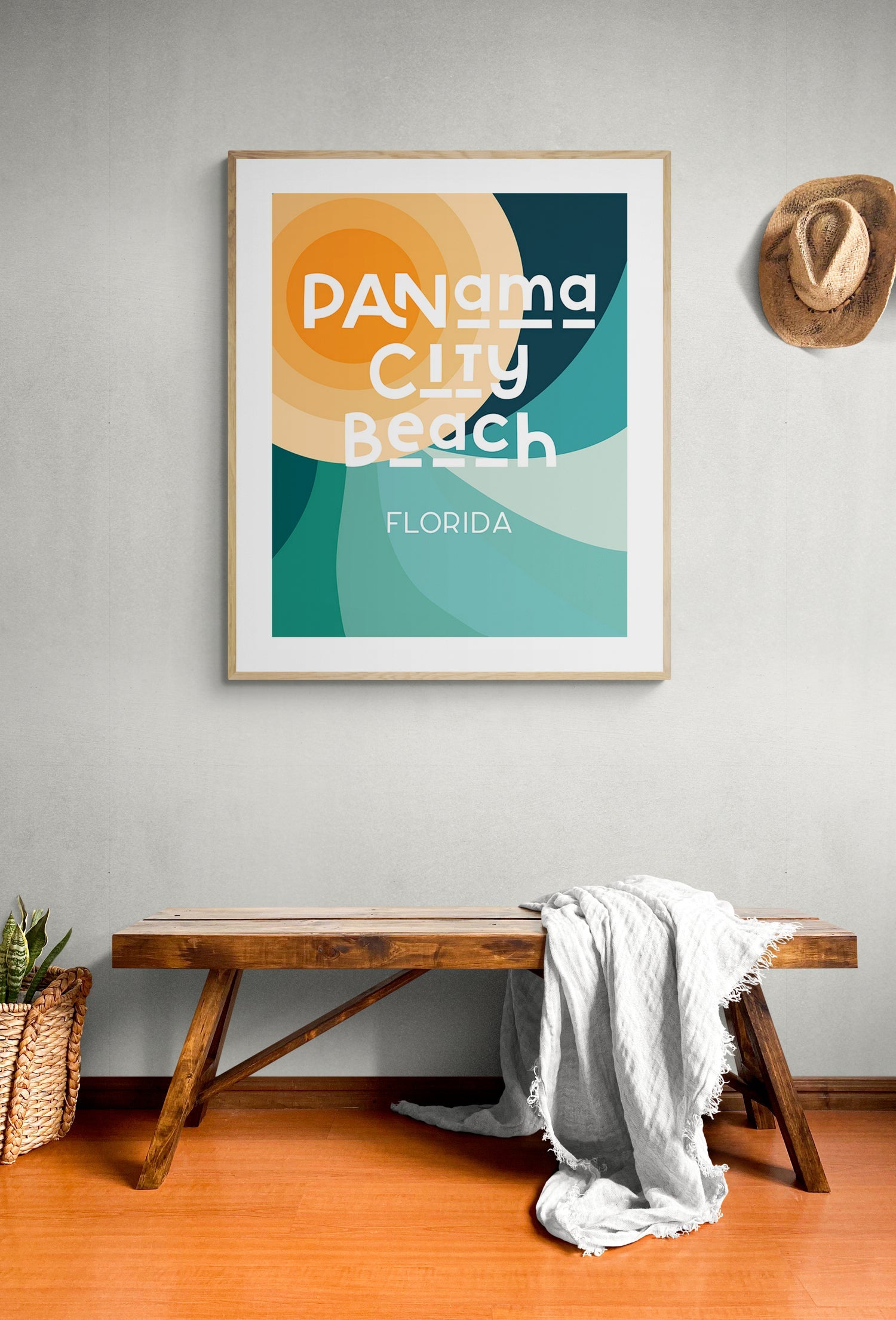Destination: Panama City Beach, Florida - Modern Art Print