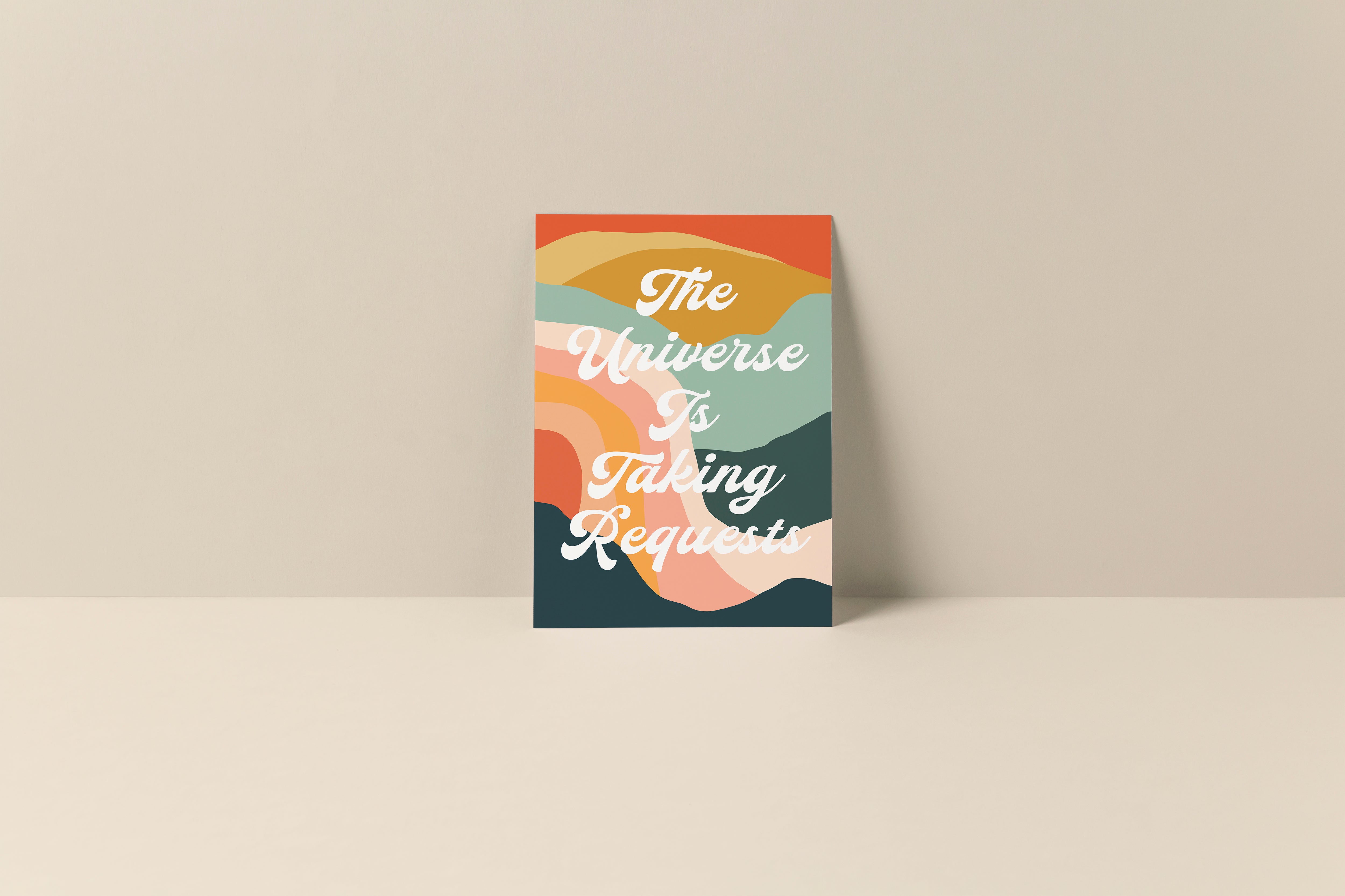 The Universe Is Taking Requests - Blank Note Card