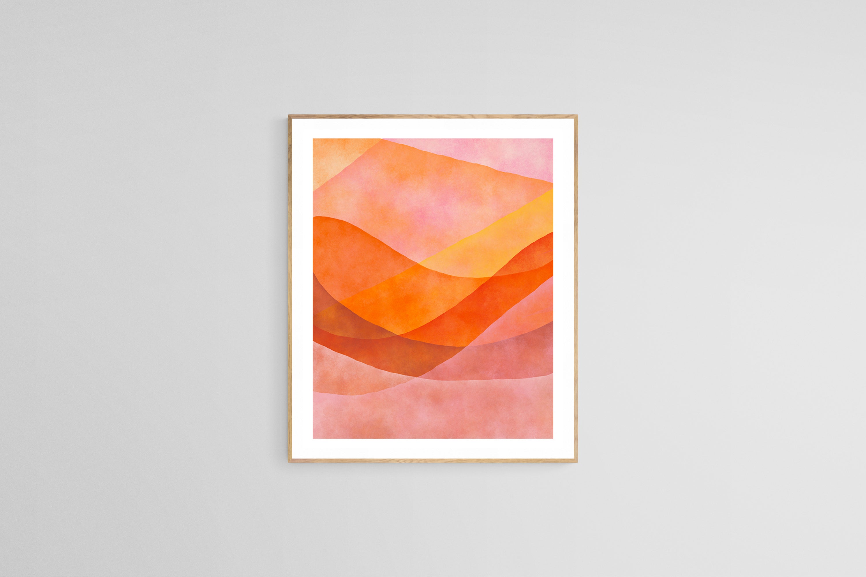 Abstract Fine Art Print - Watercolor Mountain #8