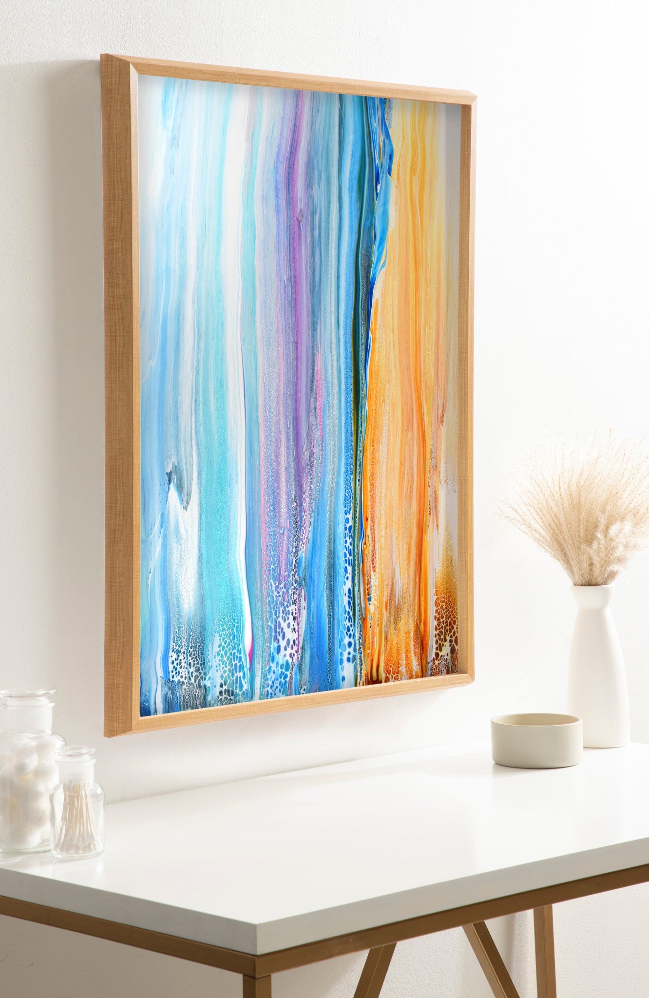 Blake Sand and Surf Framed Printed Art by Xizhou Xie