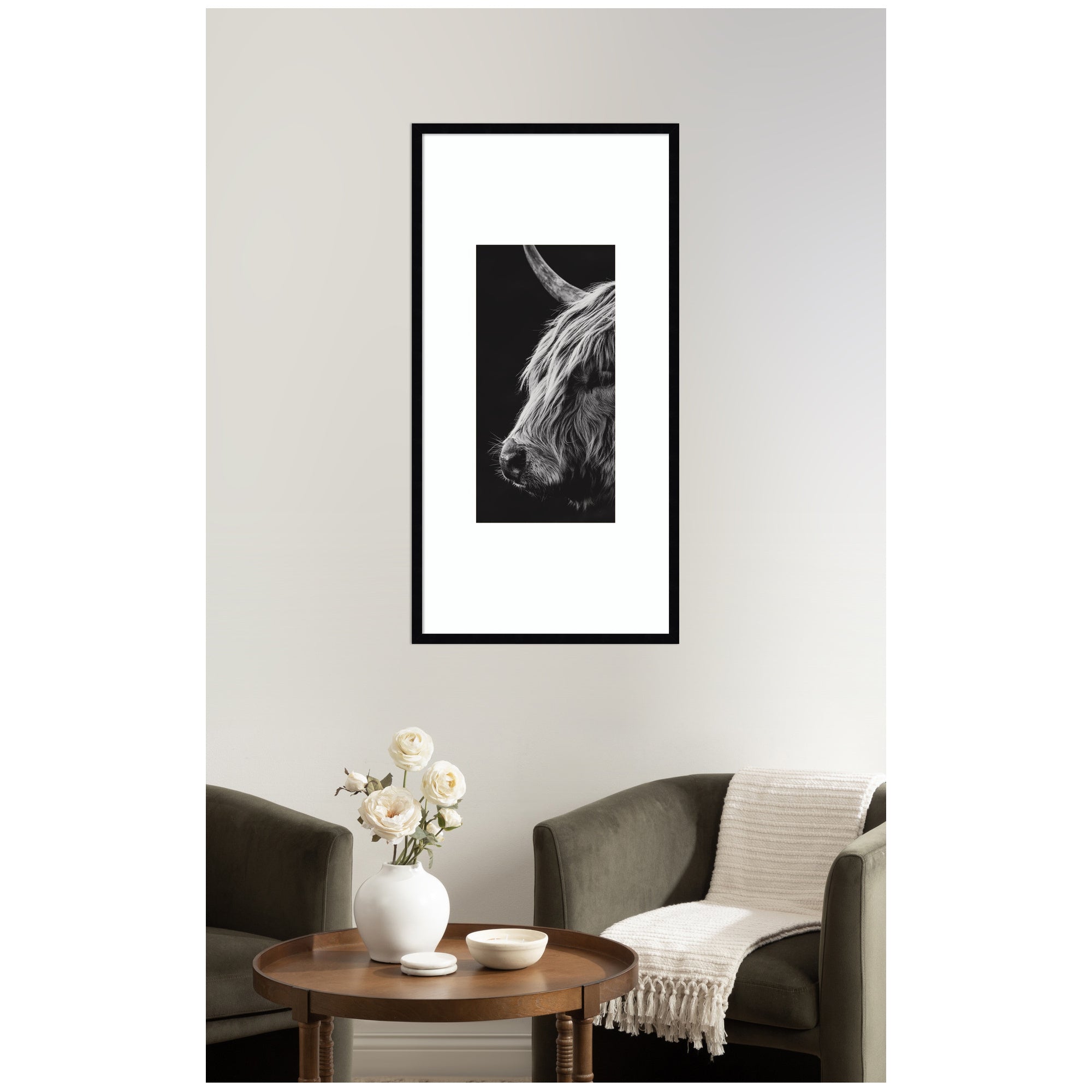 Scottish Highland by Crystal Lynn Collins Framed Wall Art Print