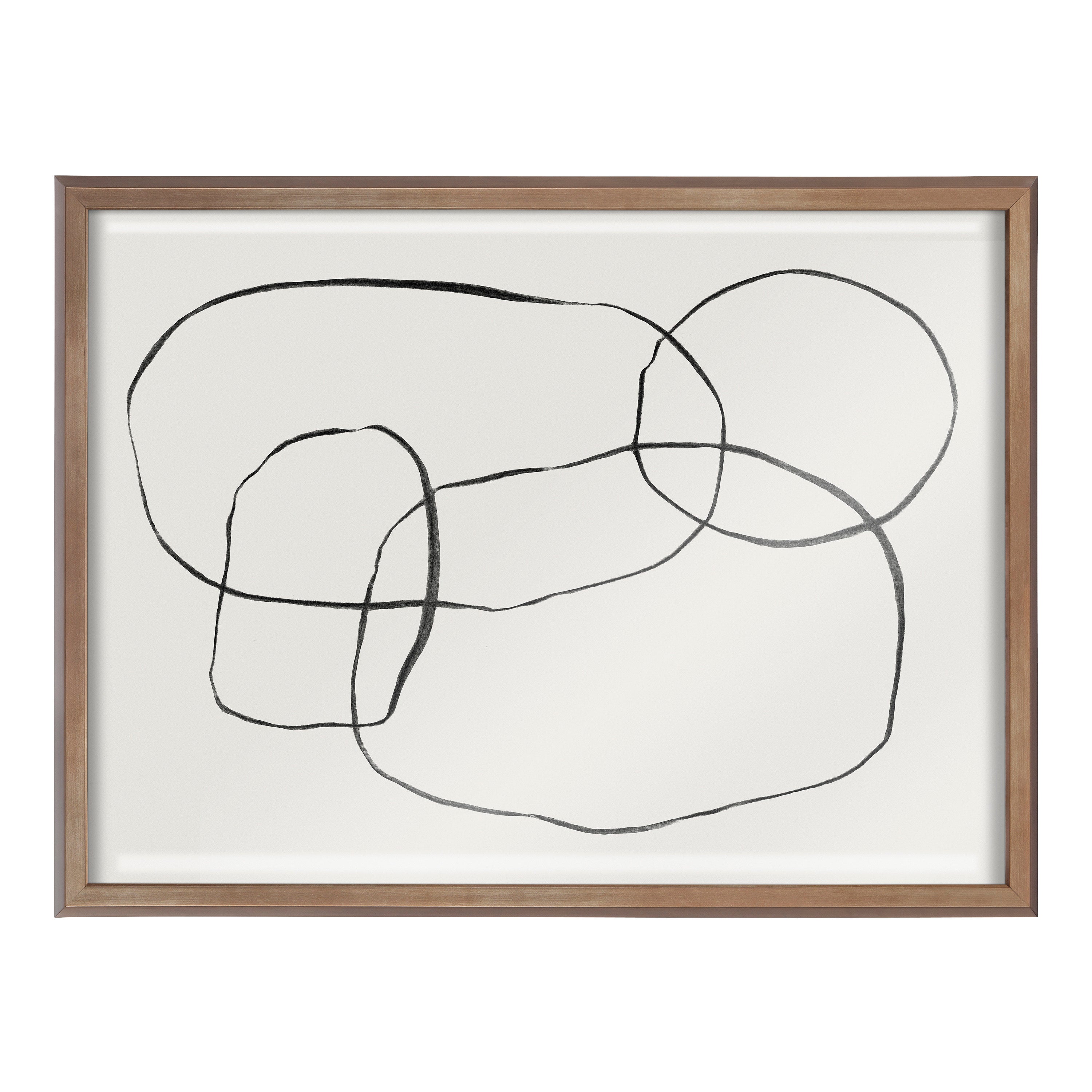 Blake 871 Modern Circles Framed Printed Glass by Teju Reval of by kateandlaurel - product image 18 for Resin Society