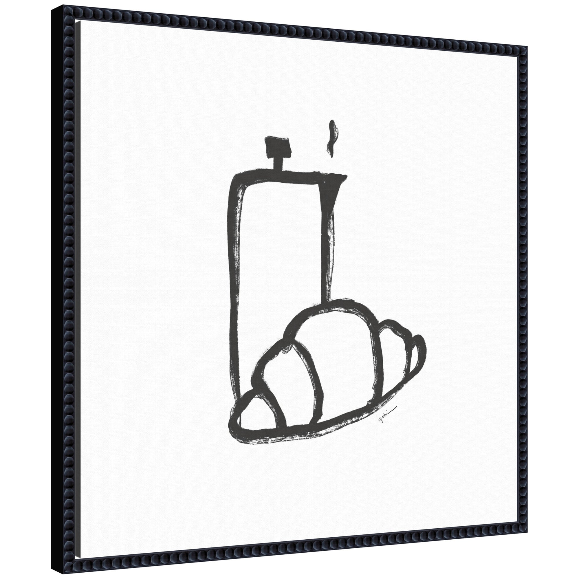 Breakfast Club No.
2 by Gabrielly Guedes Framed Canvas Wall Art Print by kateandlaurel