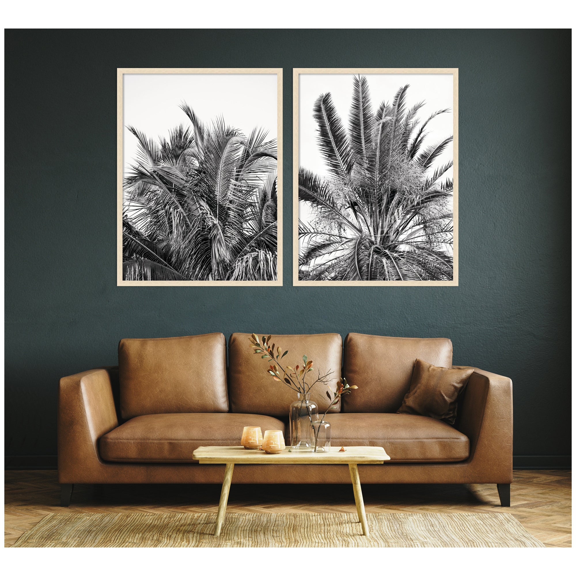 Palm No.
13 & 15 2 Piece Framed Wall Art Print Set by Alicia Bock