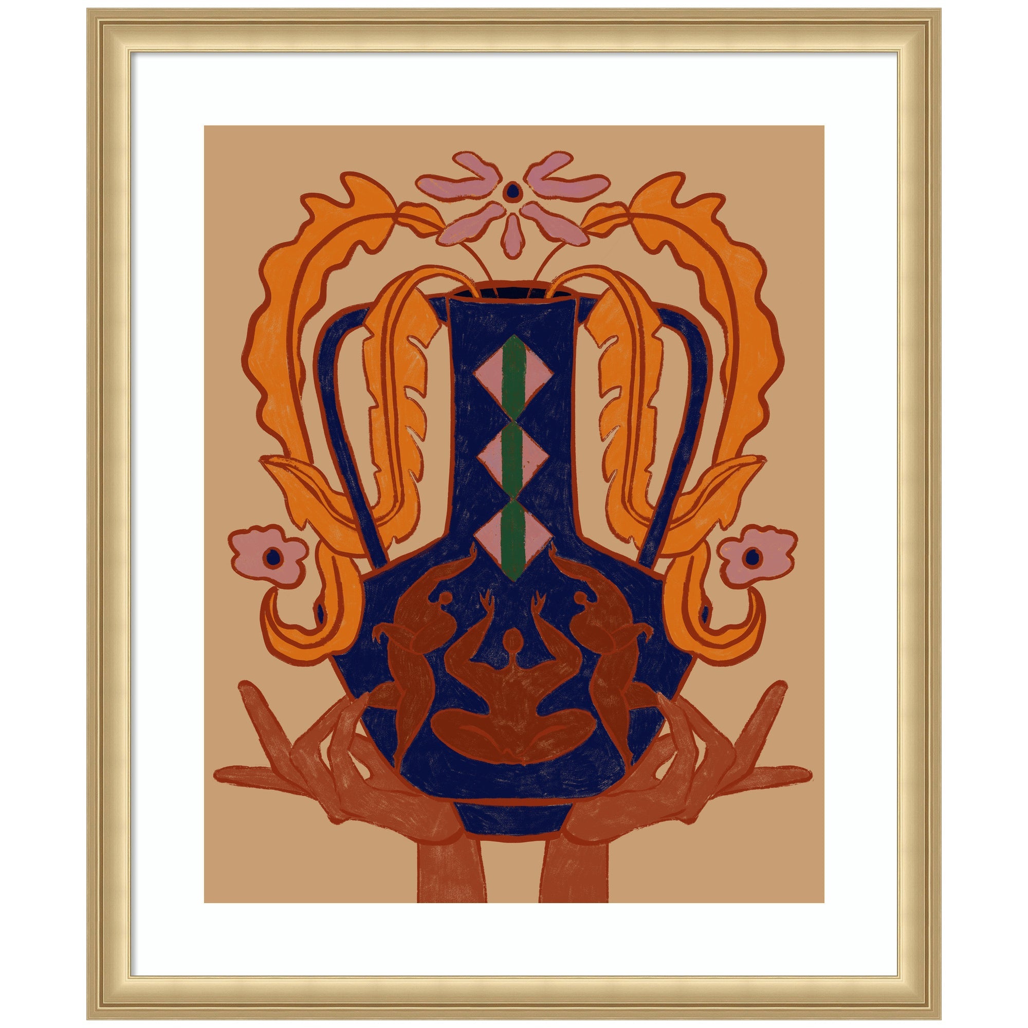 Vessel Collection Blossom by Arty Guava Framed Wall Art Print