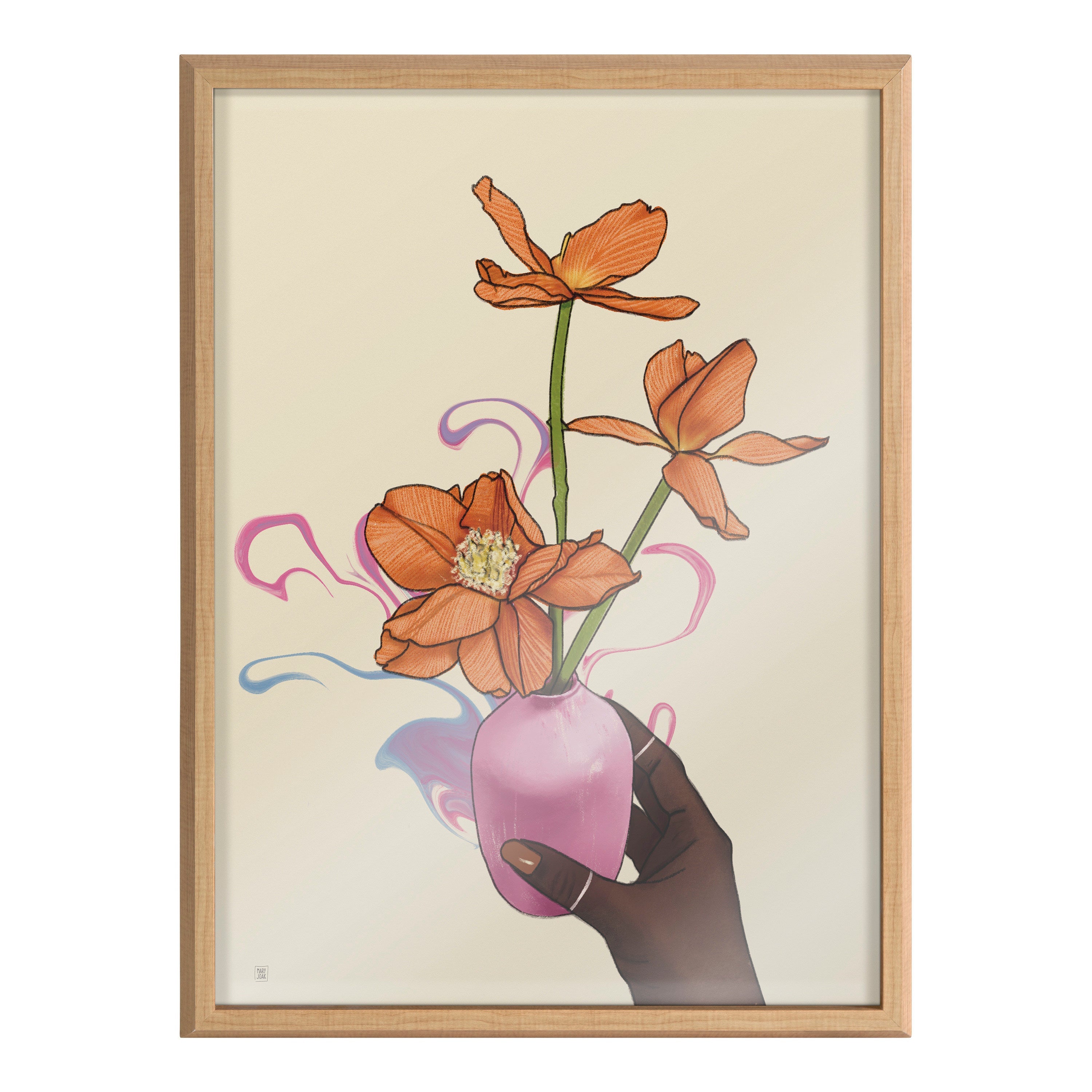 Blake At Your Wish Framed Printed Glass by Mary Joak by kateandlaurel - product image 2 for Resin Society