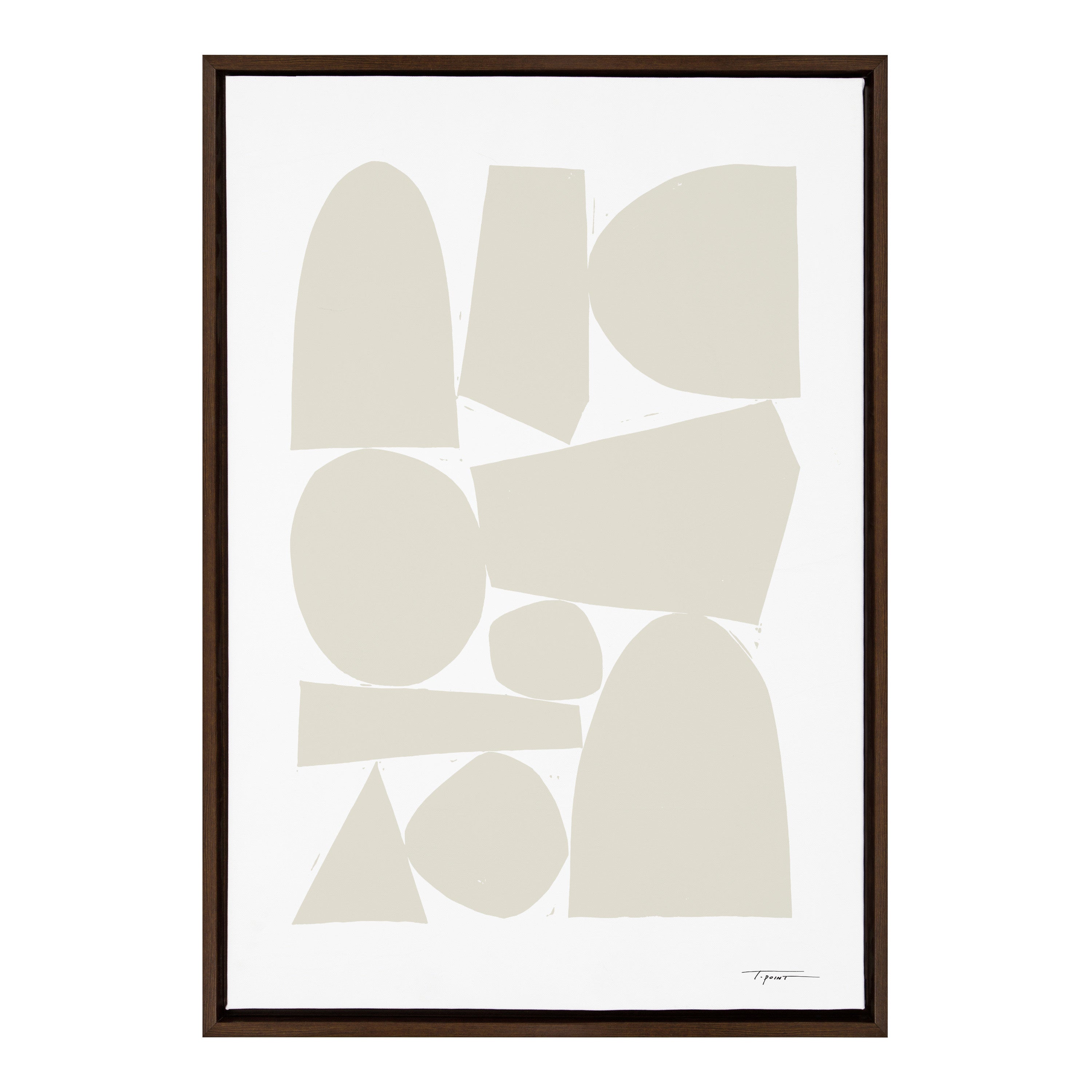 Sylvie Constructed II Neutral Framed Canvas