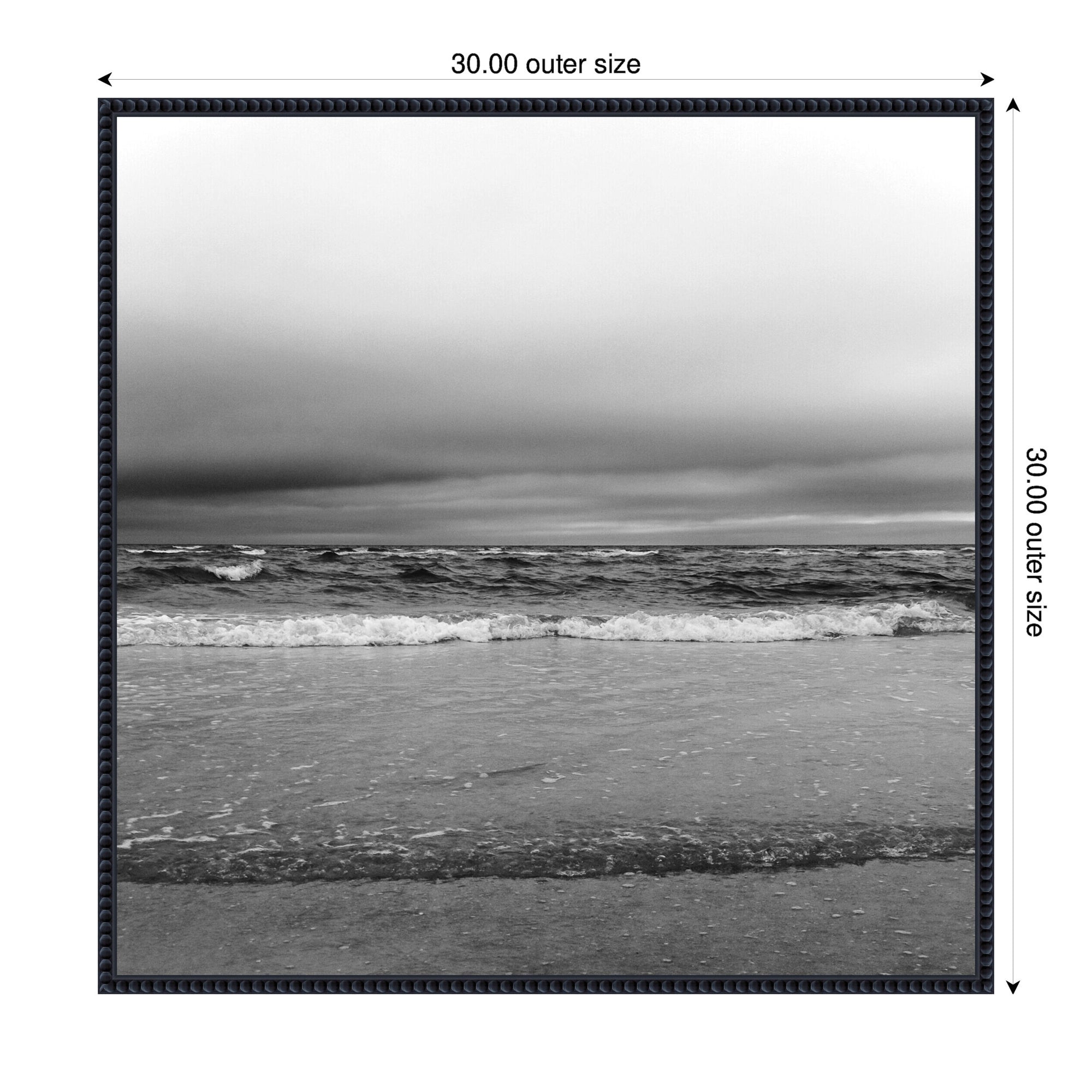 Sylvie Life Is A Beach Framed Canvas by Stephanie Klatt