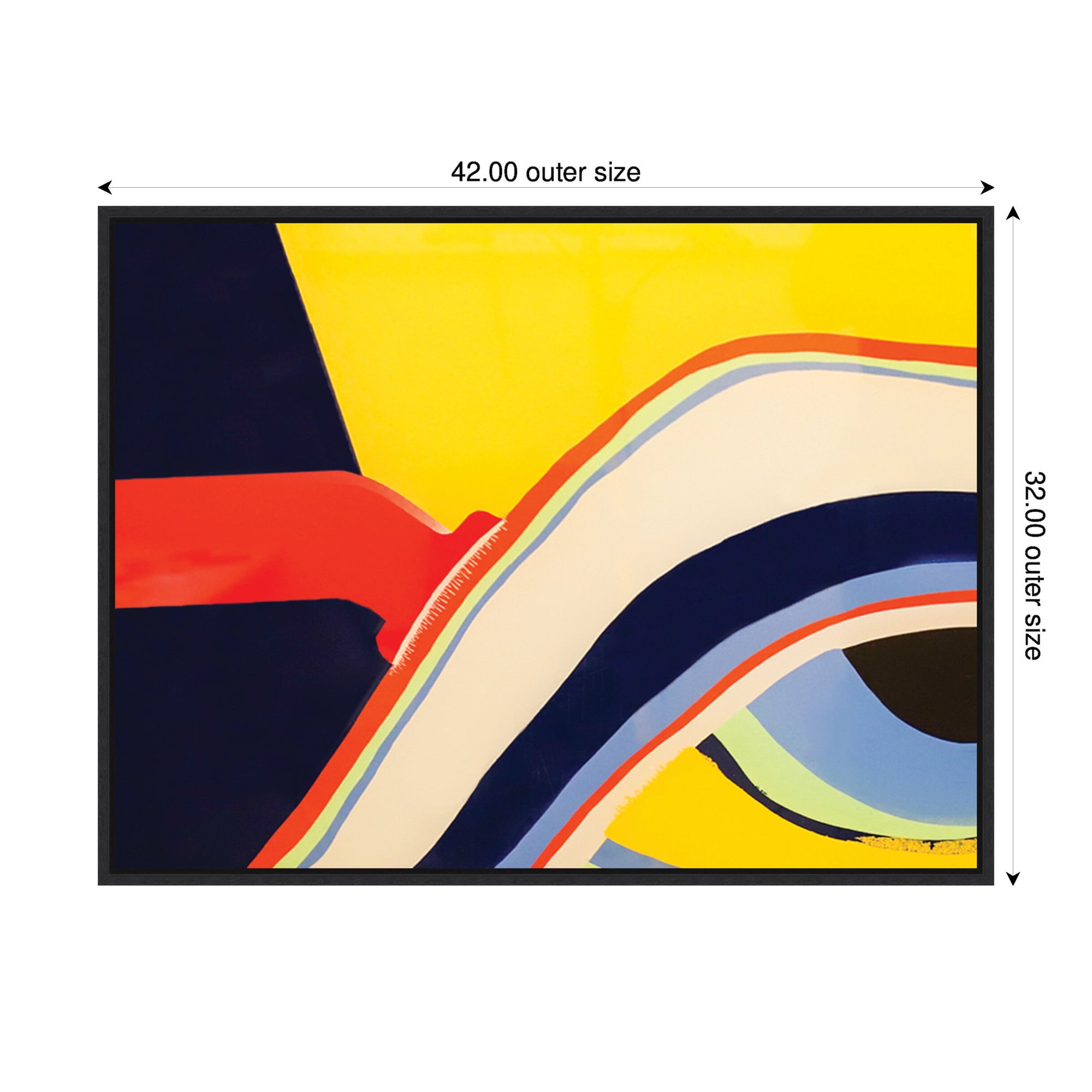 Sylvie Retro Bright Abstract True Color 1 Framed Canvas by Grant Mahr