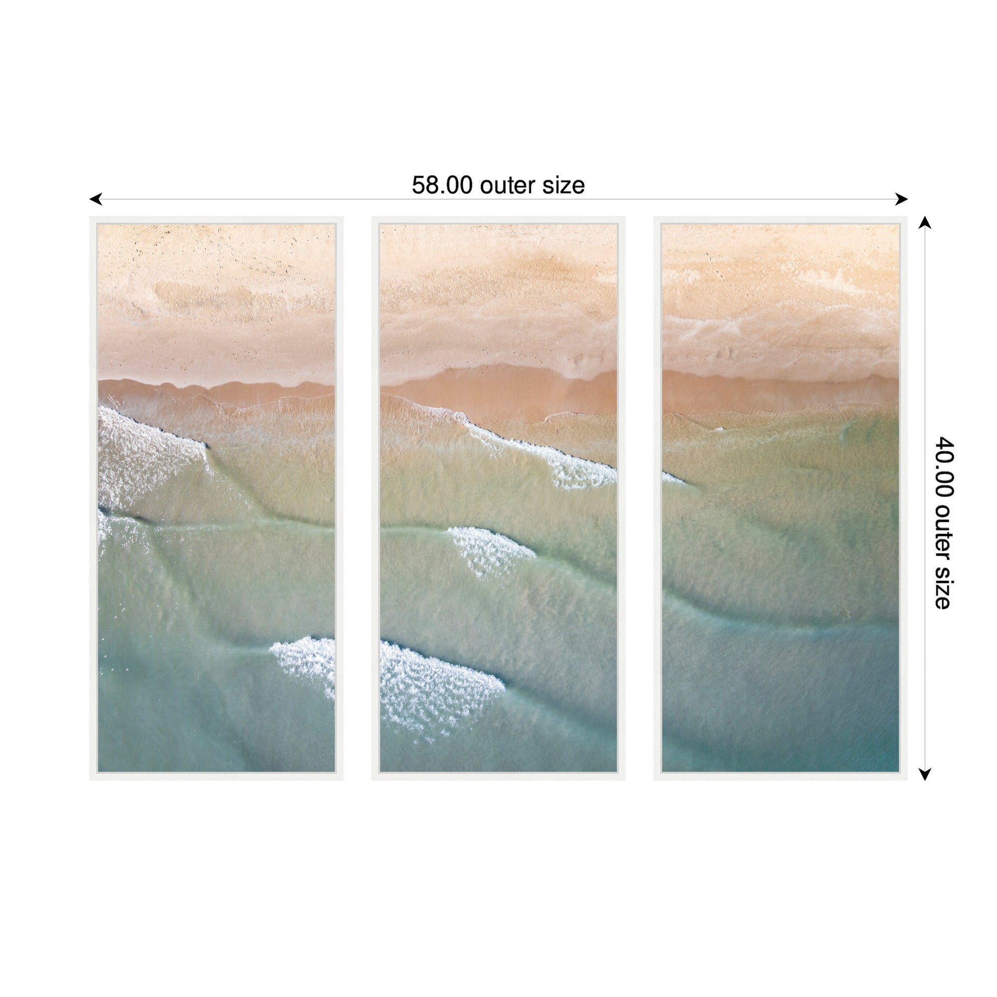 Layers of Water 3 Piece Framed Canvas Wall Art Set by Emiko and Mark Franzen F2 Images