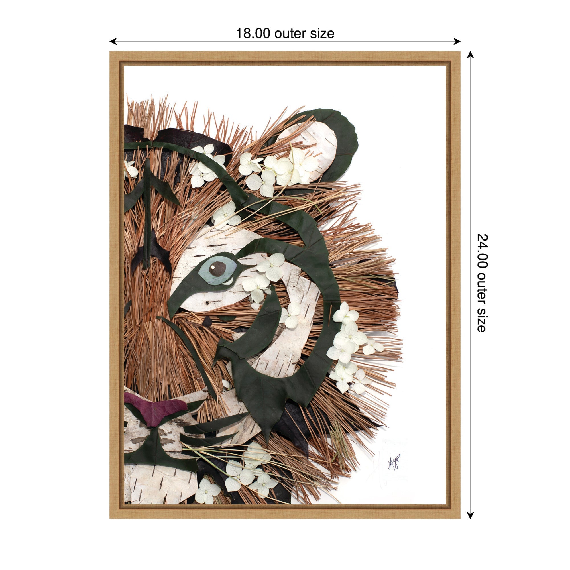 Tiger by Madeline Jeppesen Framed Canvas Wall Art Print