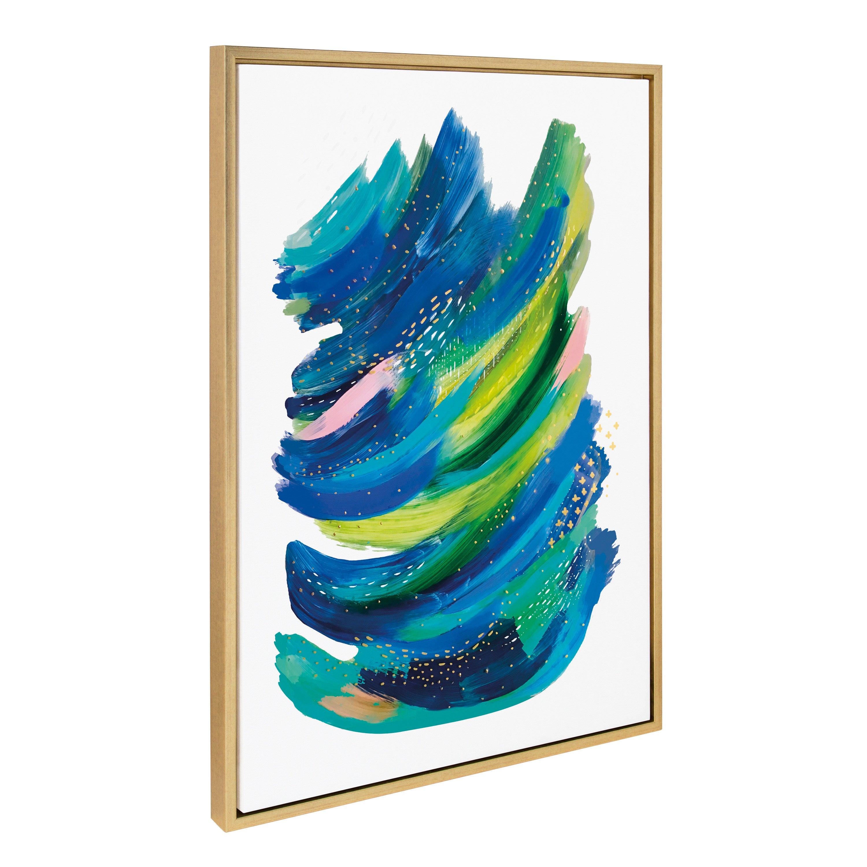 Sylvie Bright Abstract 2 Framed Canvas by kateandlaurel - product image 6 for Resin Society
