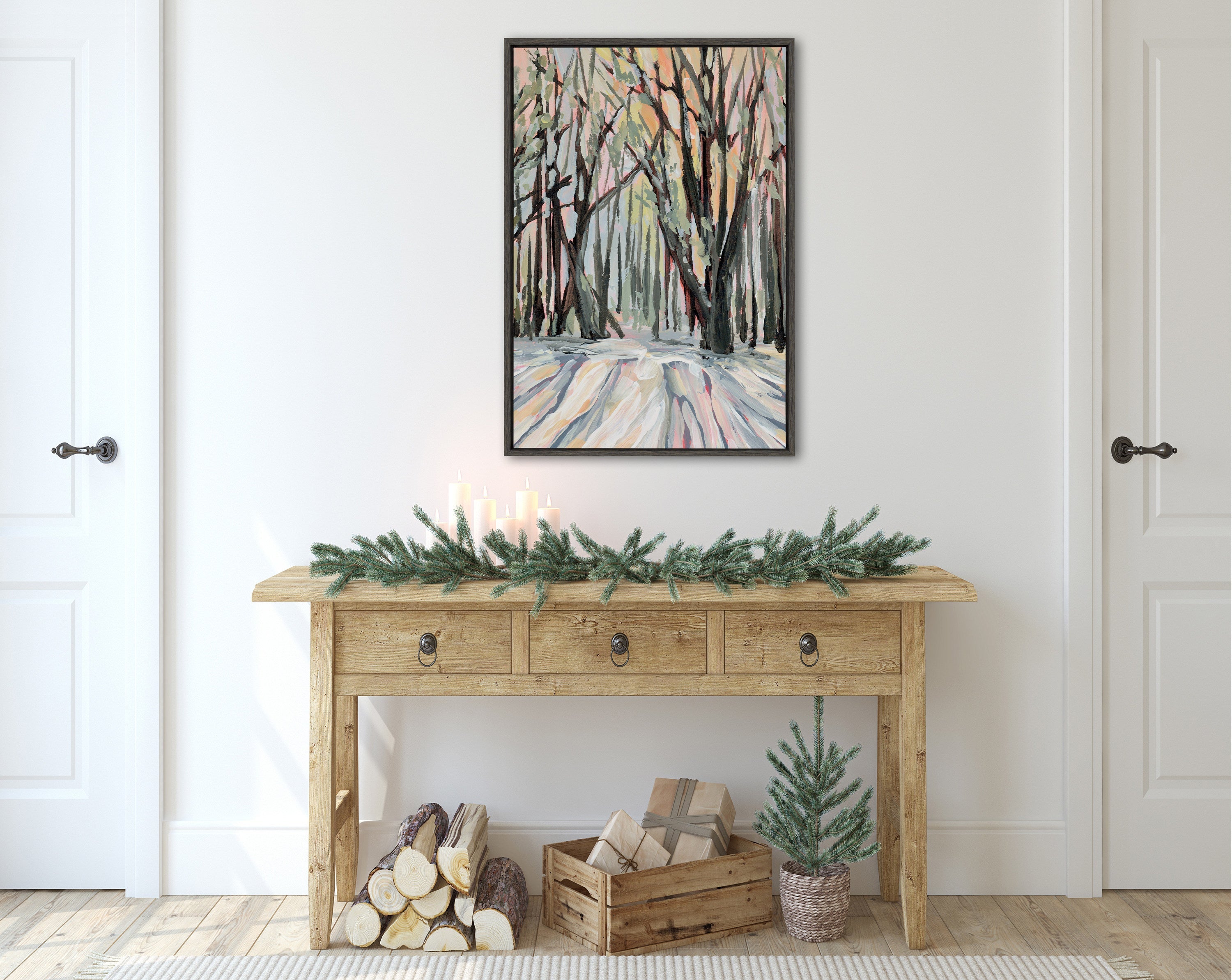 Sylvie Vermont Framed Canvas by Emily Kenney