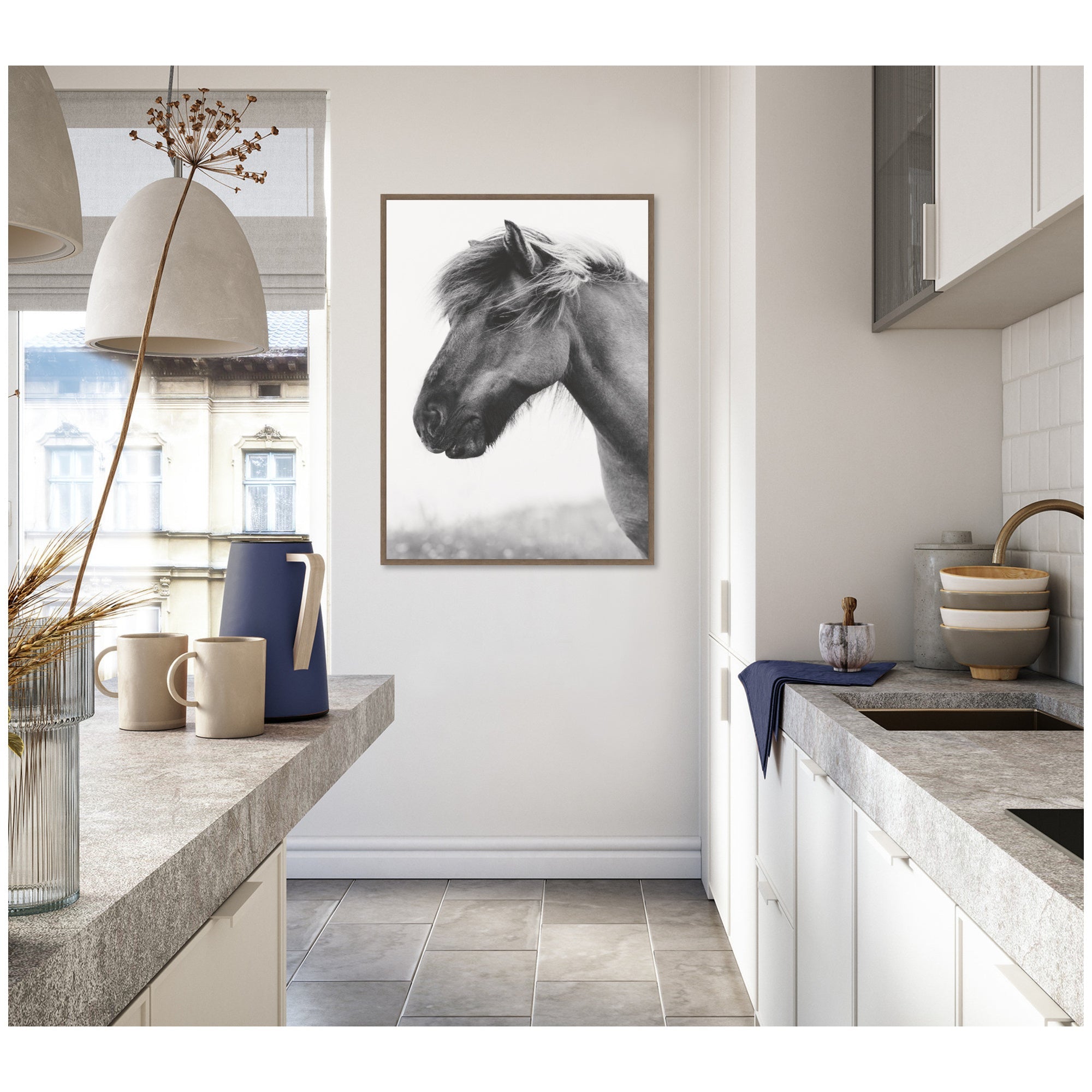 AA Indomitable by Alicia Abla Framed Canvas Wall Art Print