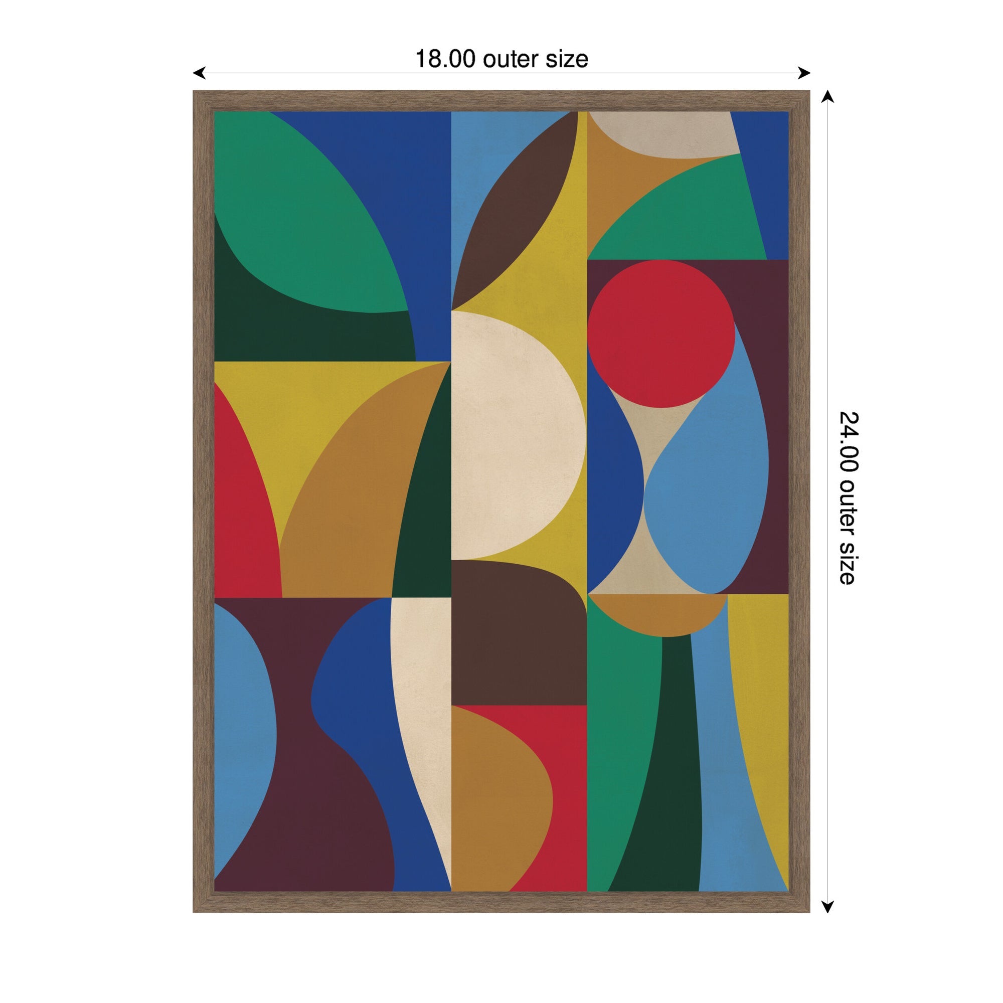 Abstract 03 by Rachel Lee Framed Canvas Wall Art Print