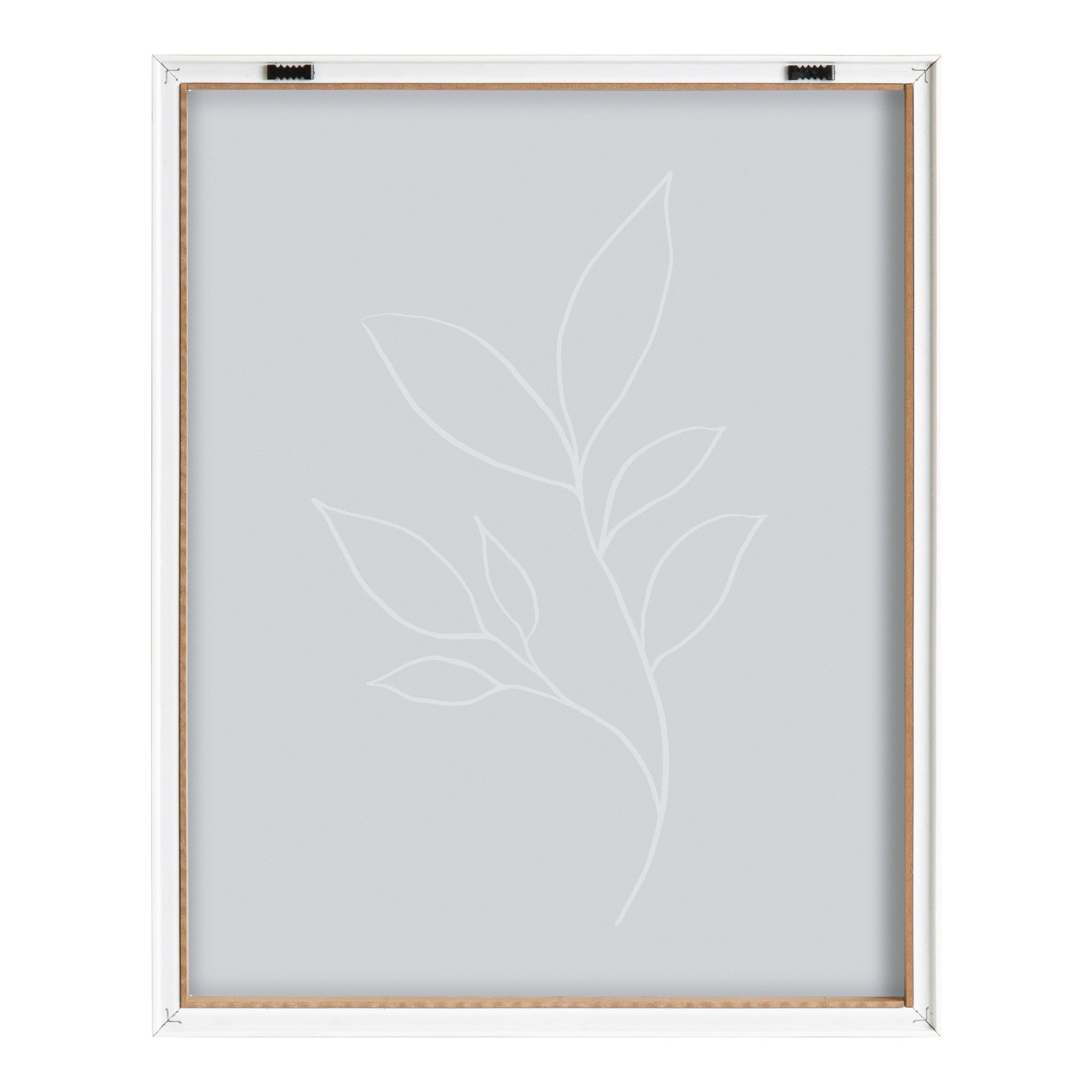 Blake Modern Blue Botanical Line Sketch Print 3 Framed Printed Glass by by kateandlaurel - product image 20 for Resin Society